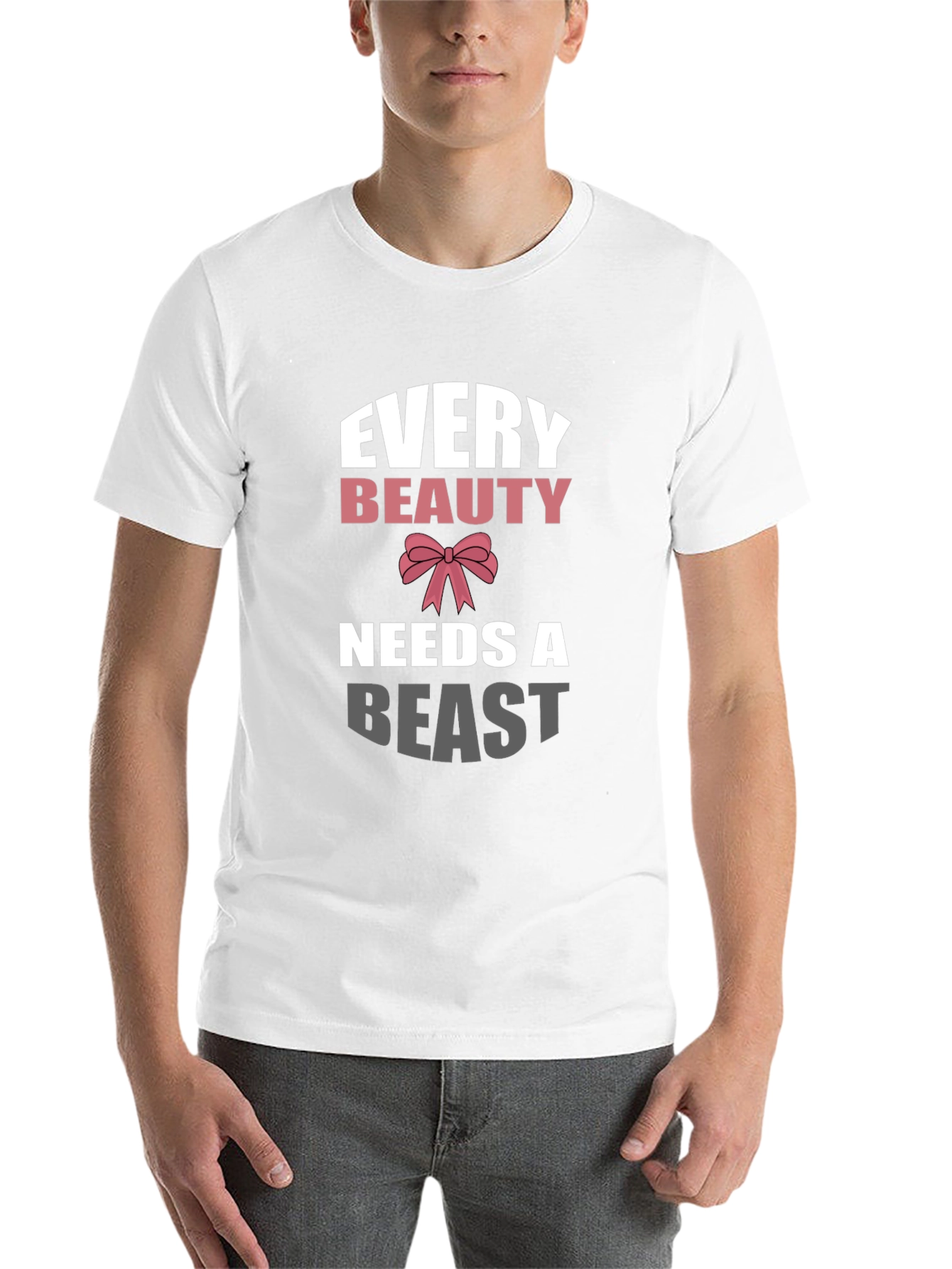 Black Every Beauty Needs a Beast Graphic Tee view 14