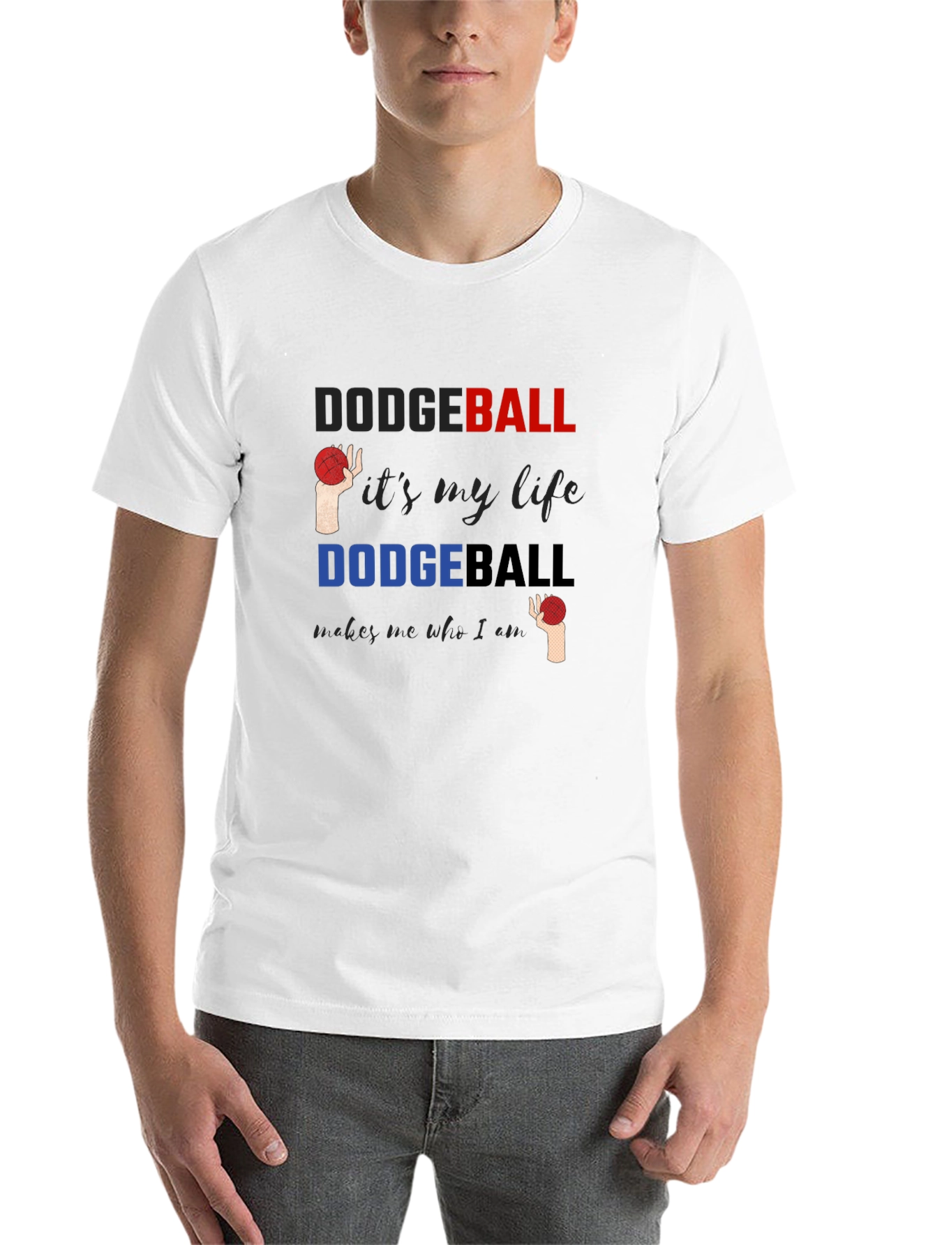 Black Dodgeball Life T-Shirt - Soft Cotton Tee view 14