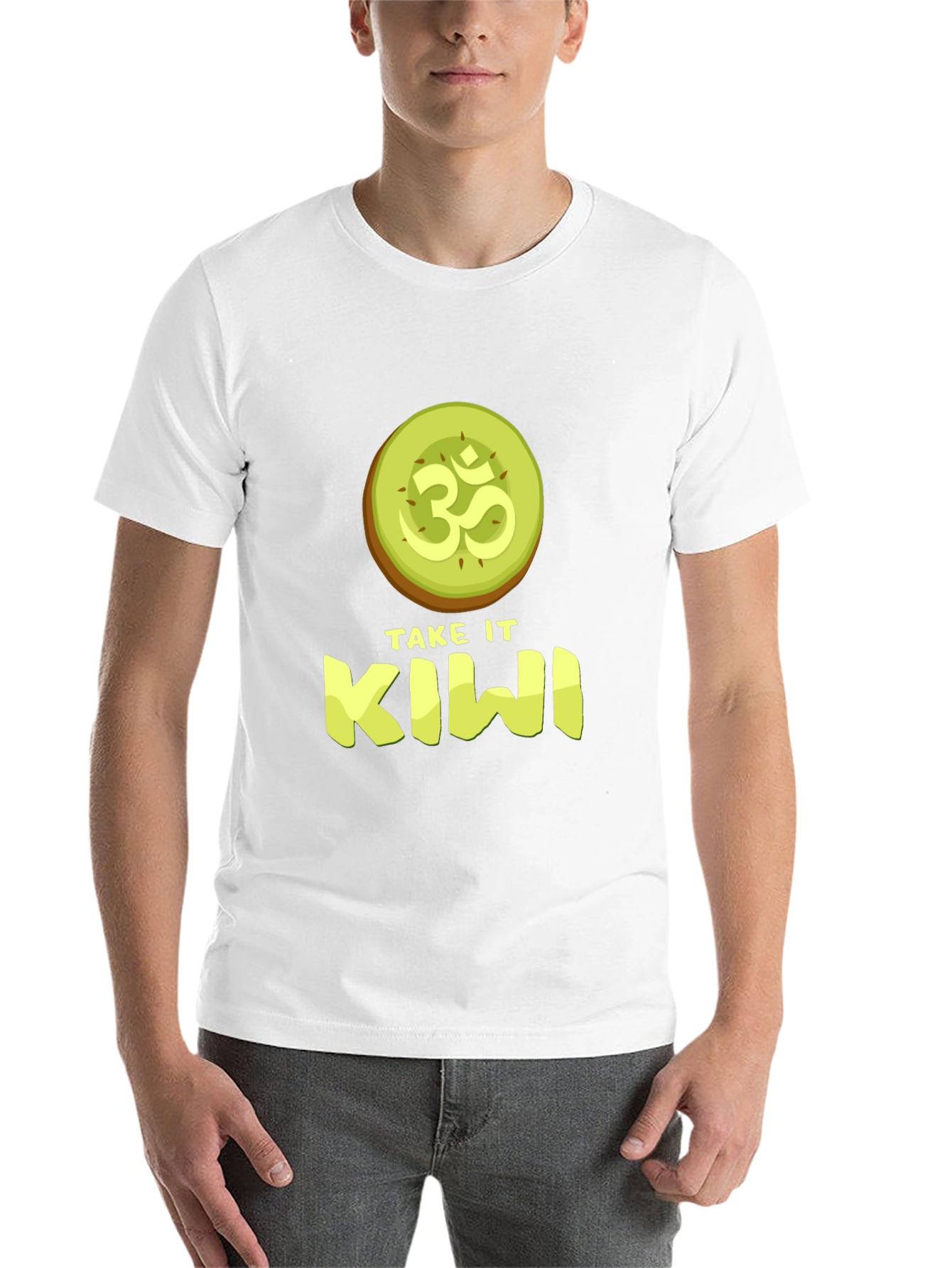 Black Take It Kiwi T-Shirt - Funny Fruit Pun Tee view 14