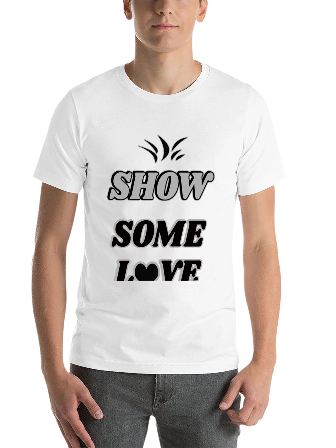 Black Show Some Love Graphic Tee - Black T-Shirt view 14