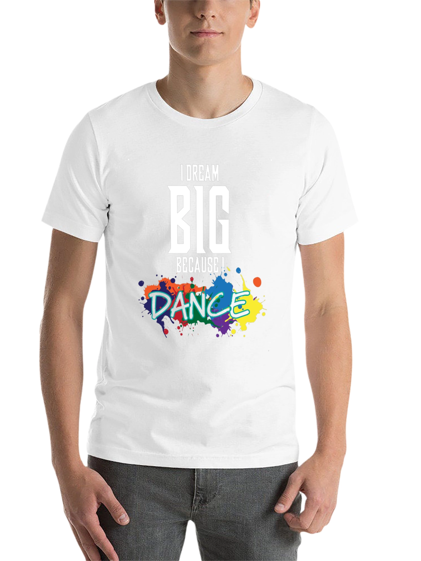 Black Dream Big Dance T-Shirt: Inspirational Graphic Tee view 14