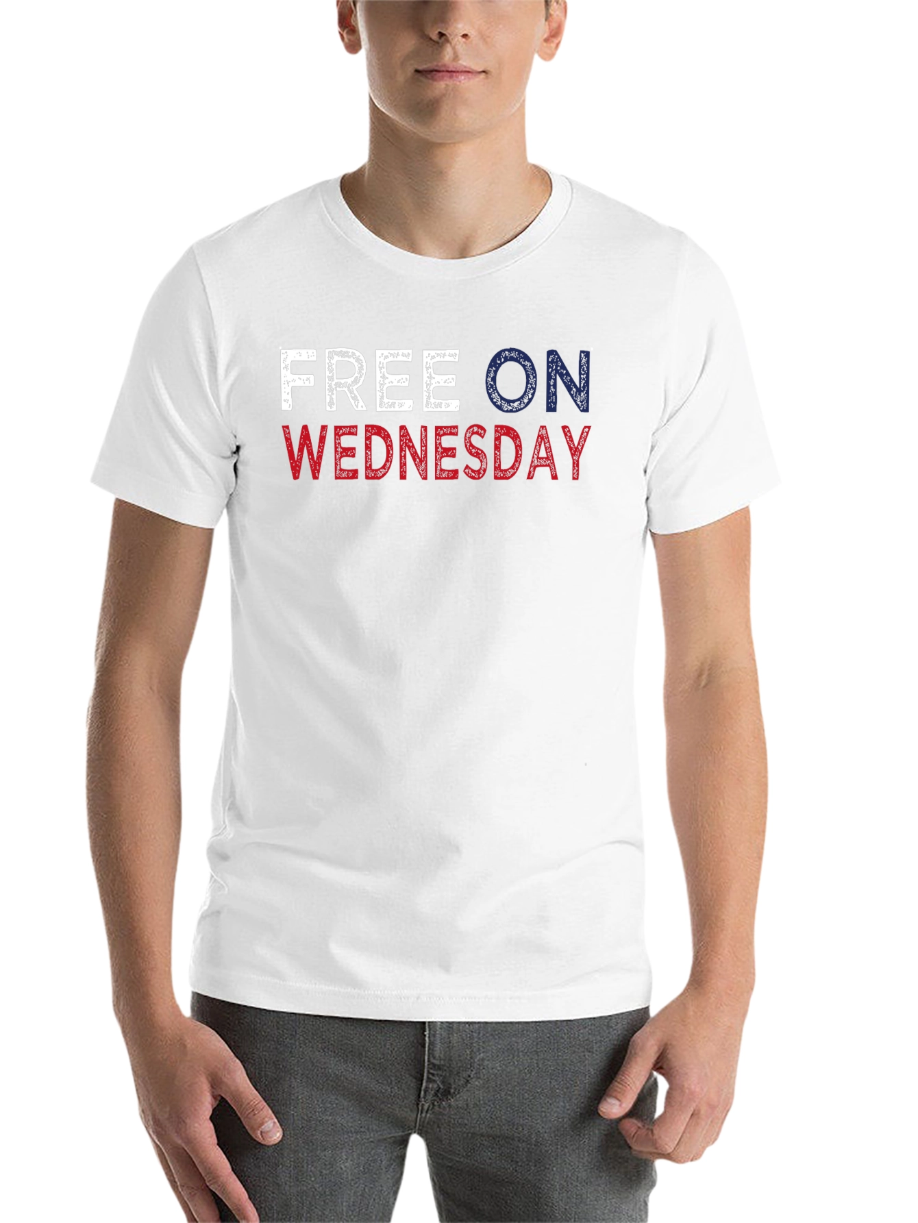 Black Free On Wednesday Graphic T-Shirt view 14