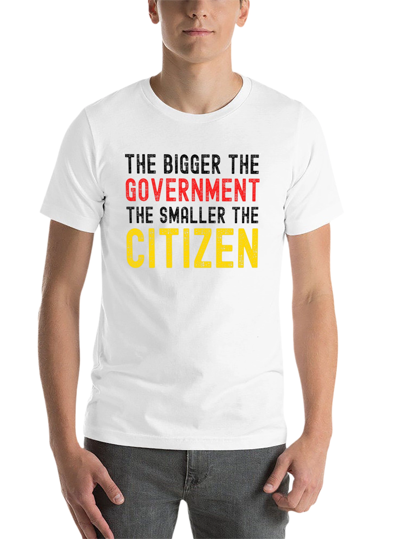 Black The Bigger The Government T-Shirt view 14