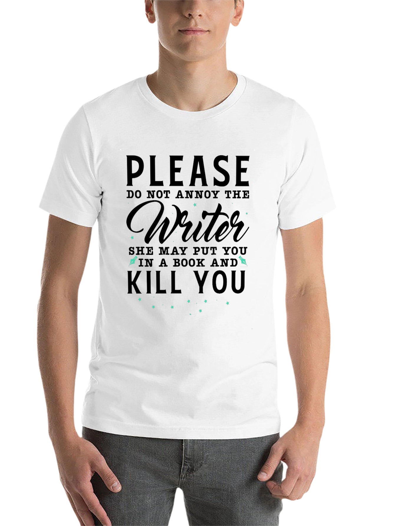 Black Writer Funny Novelist T-Shirt view 14