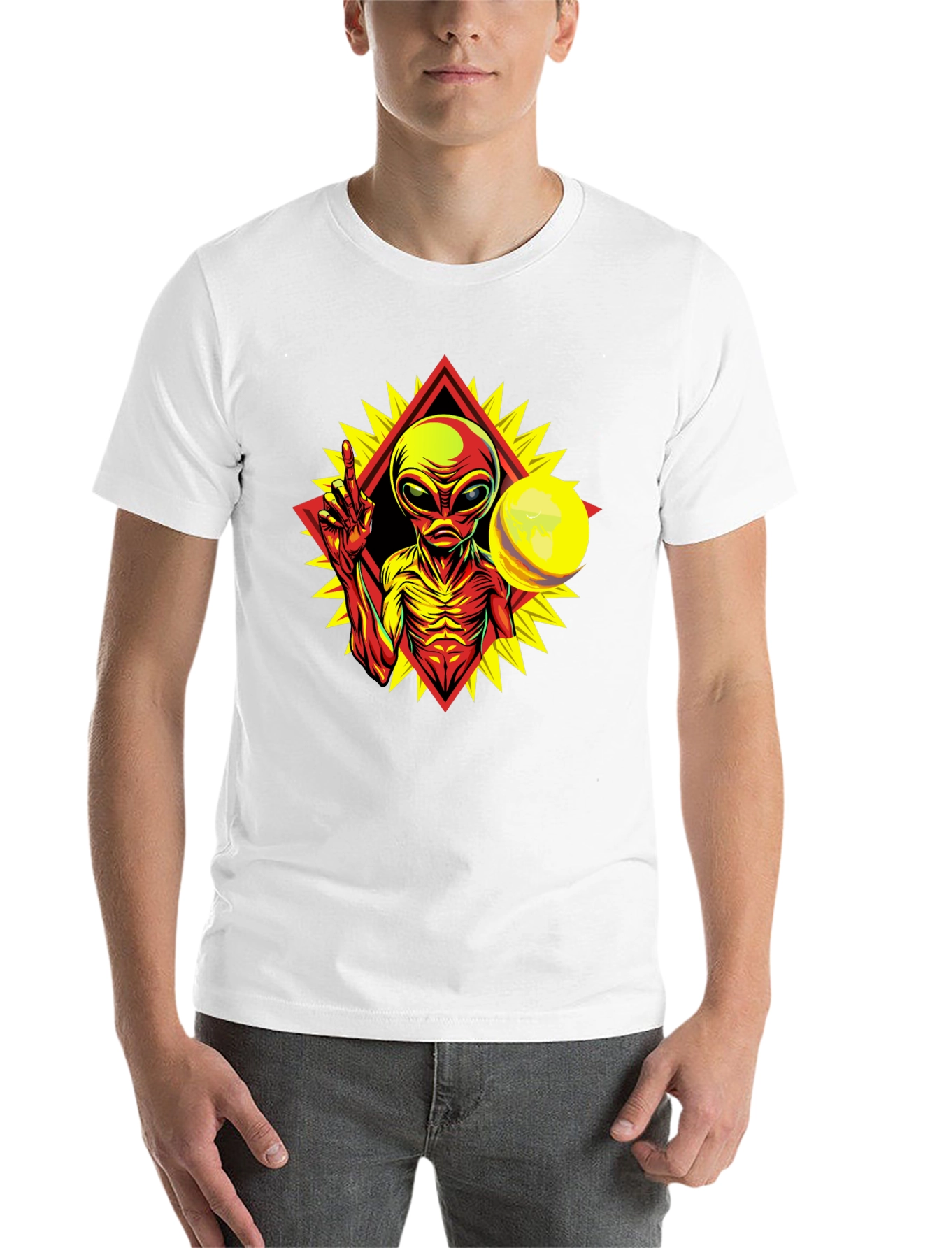 Black Alien Graphic Tee - Peace Among Worlds! view 14