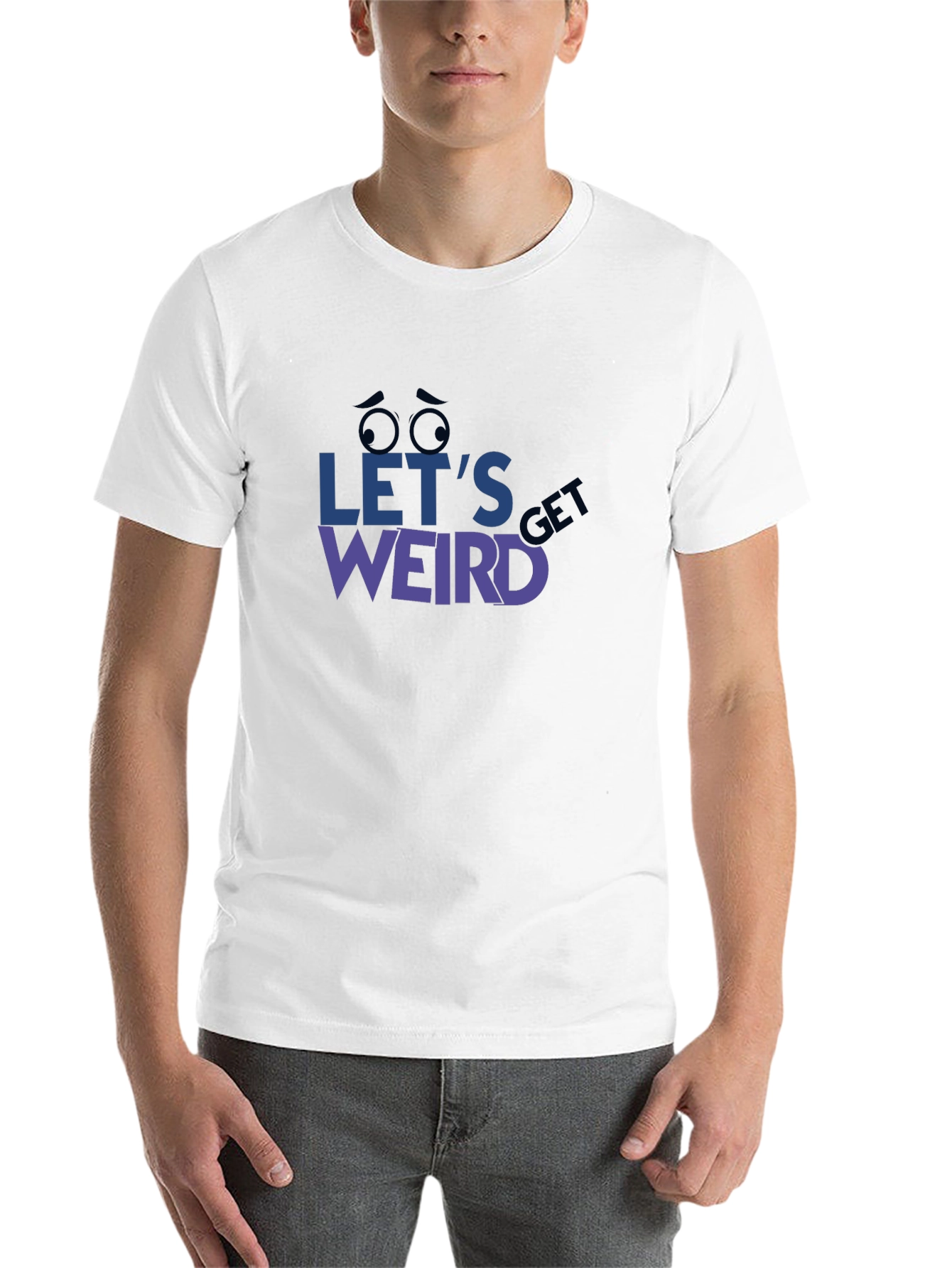Black Let's Get Weird Graphic Tee - Unique Design, Comfy Fit view 14
