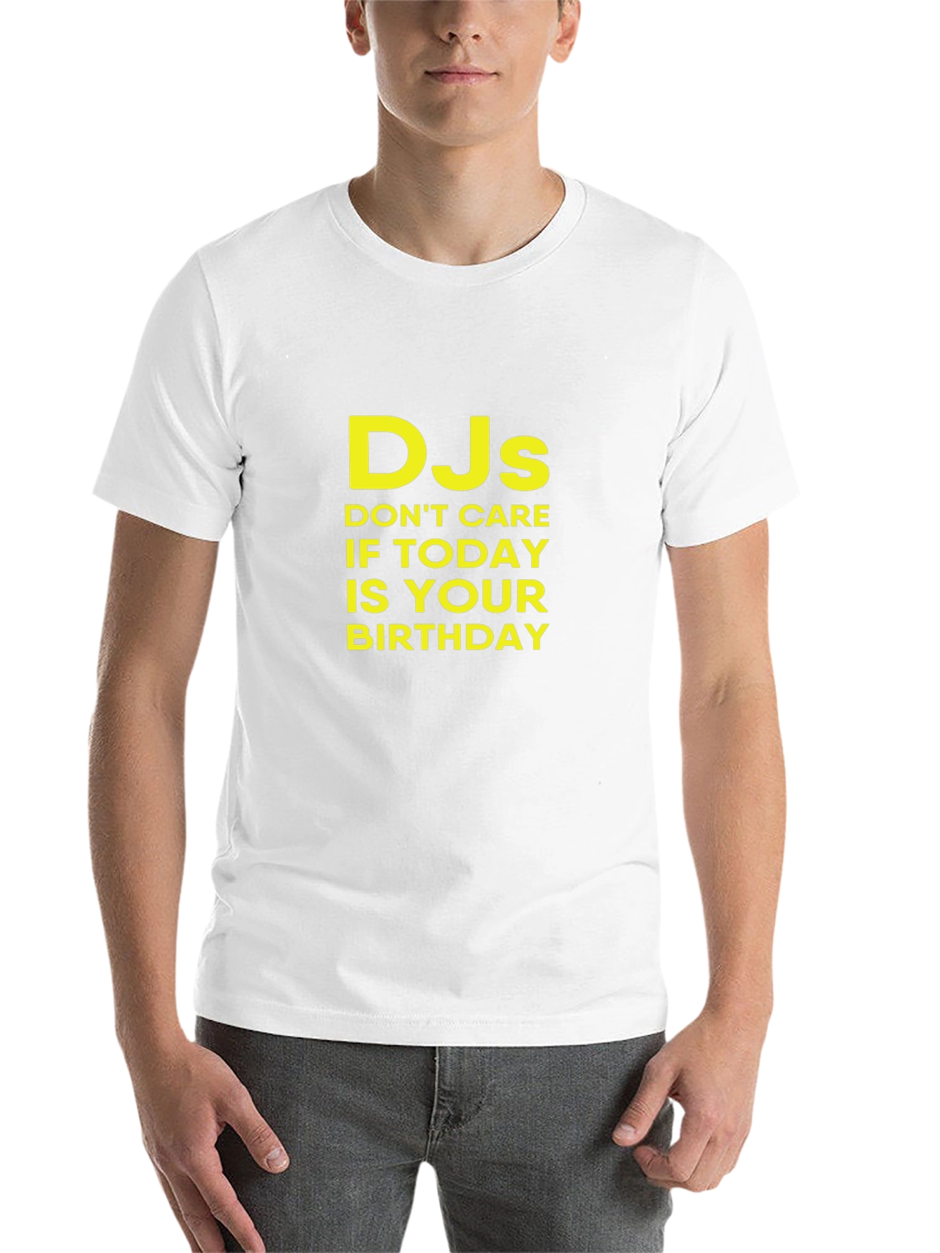 Black DJs Don't Care Birthday T-Shirt view 14