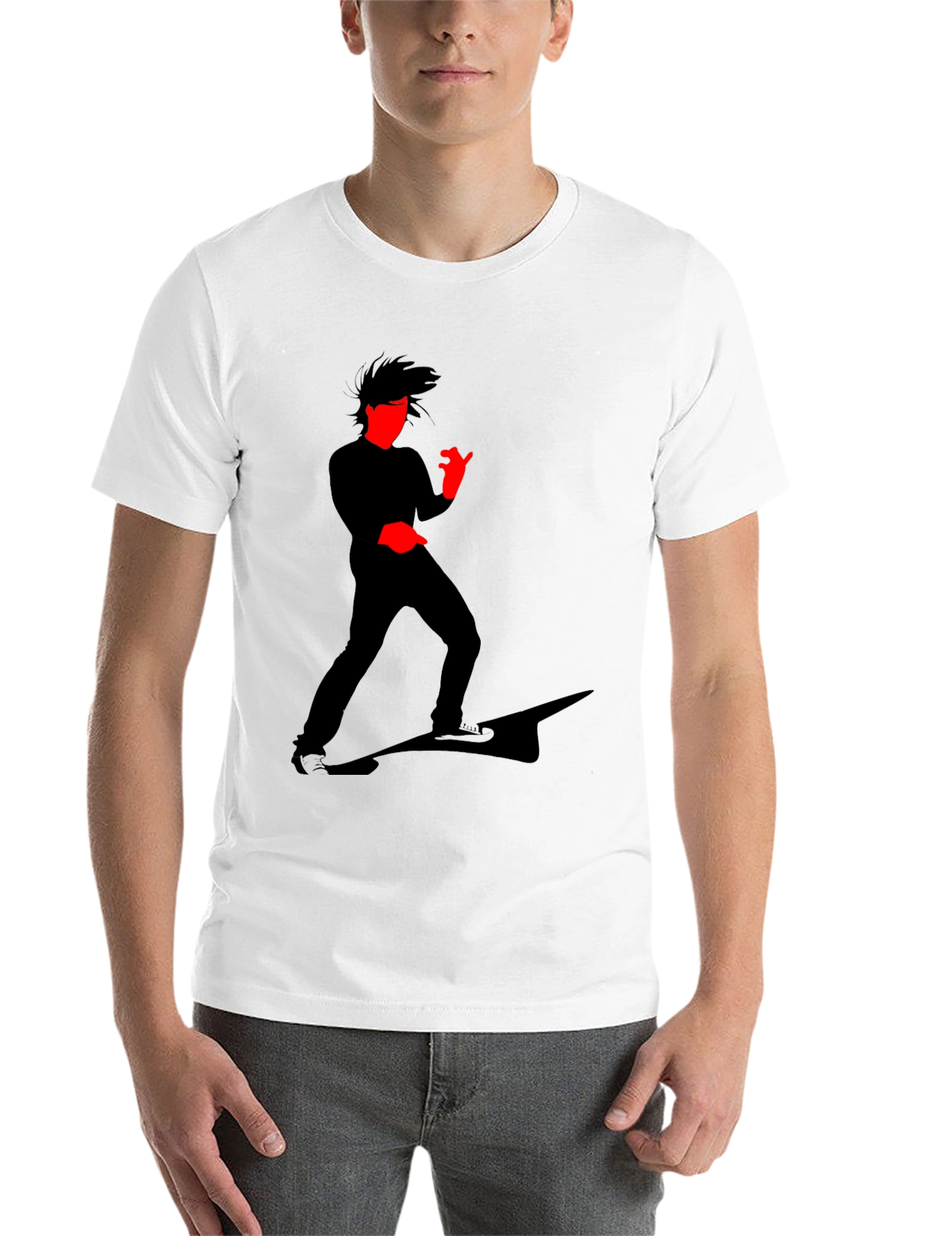 Black Cool Graphic T-Shirt - Striking Silhouette Design view 14
