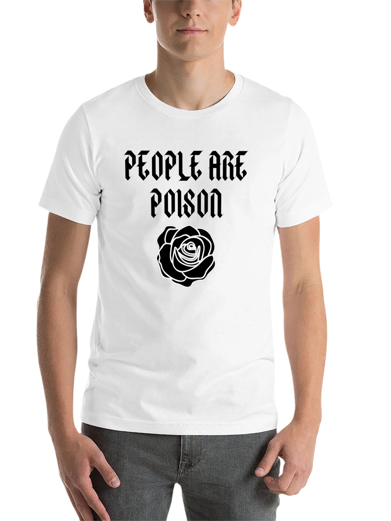 People Are Poison Rose Graphic T-Shirt - 14
