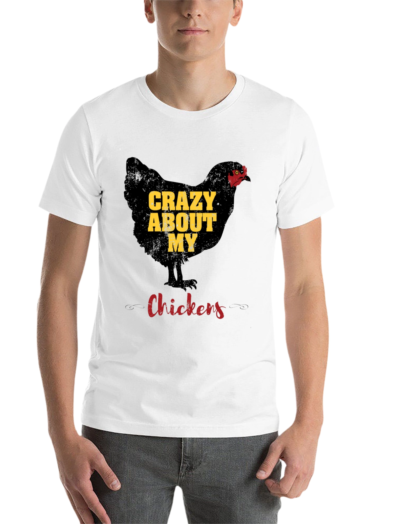 Black Crazy About My Chickens Graphic Tee view 14