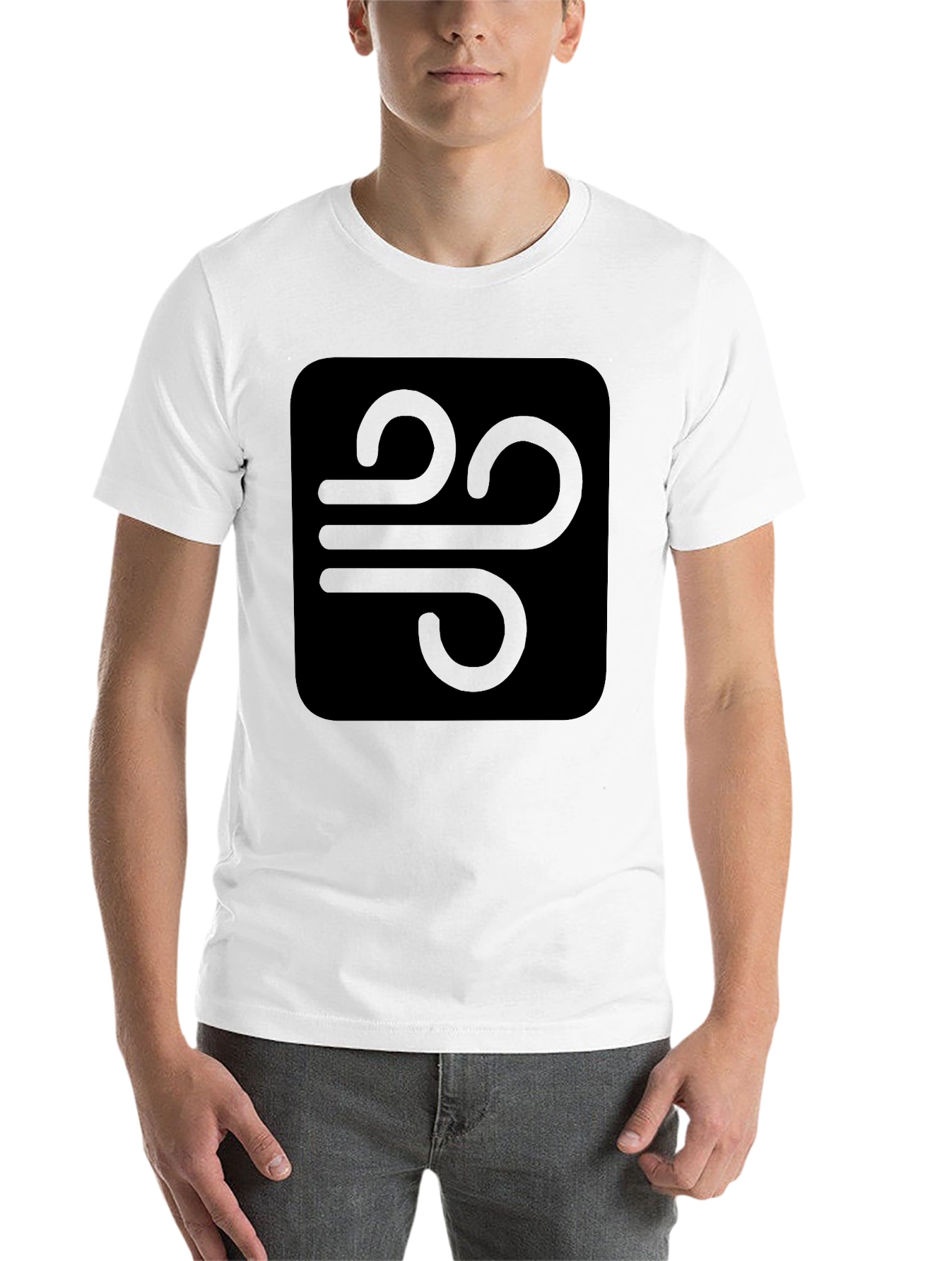 Black Black Graphic Tee - Wind Symbol view 14