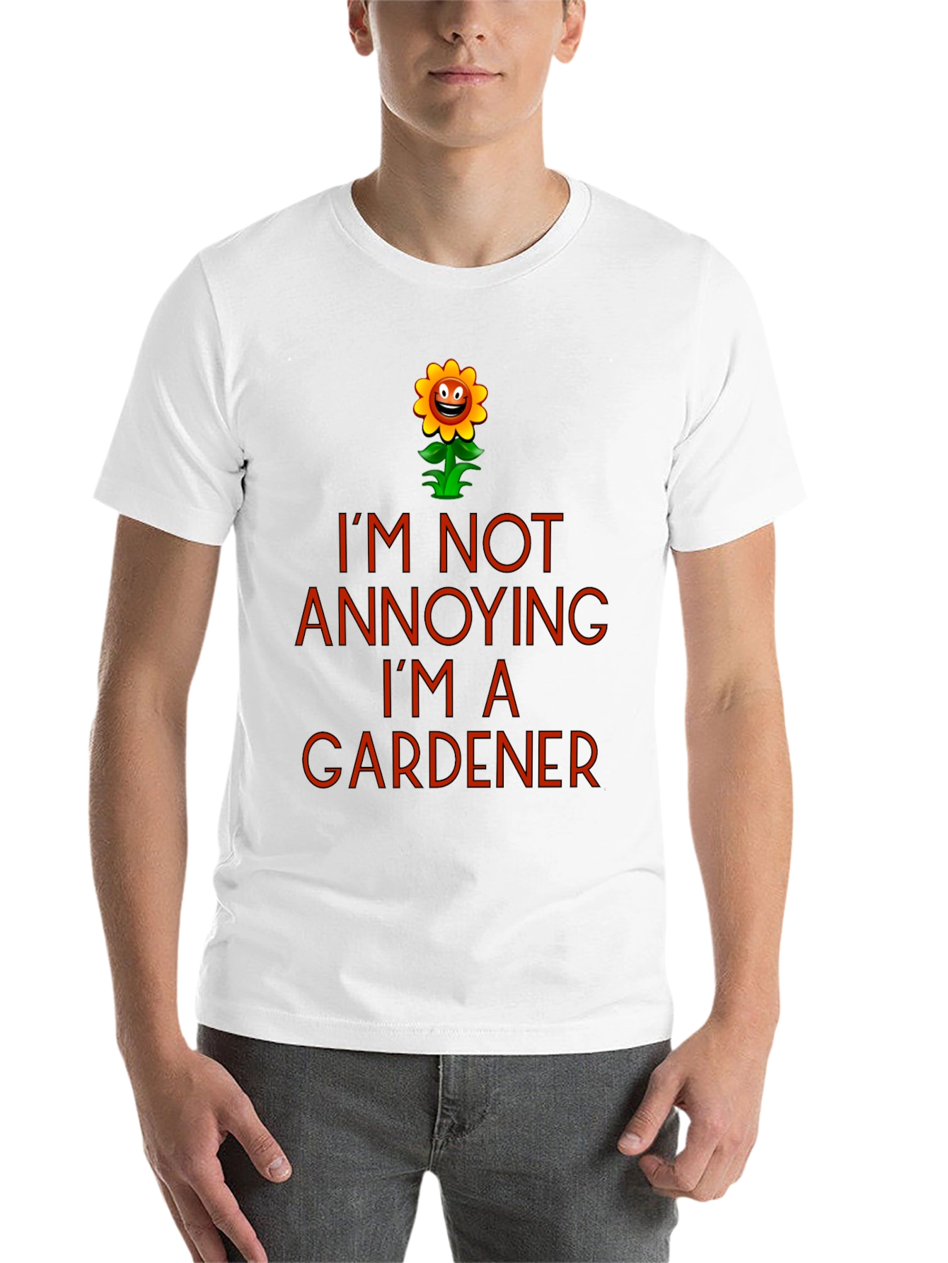 Black I'm Not Annoying I'm a Gardener T-Shirt view 14