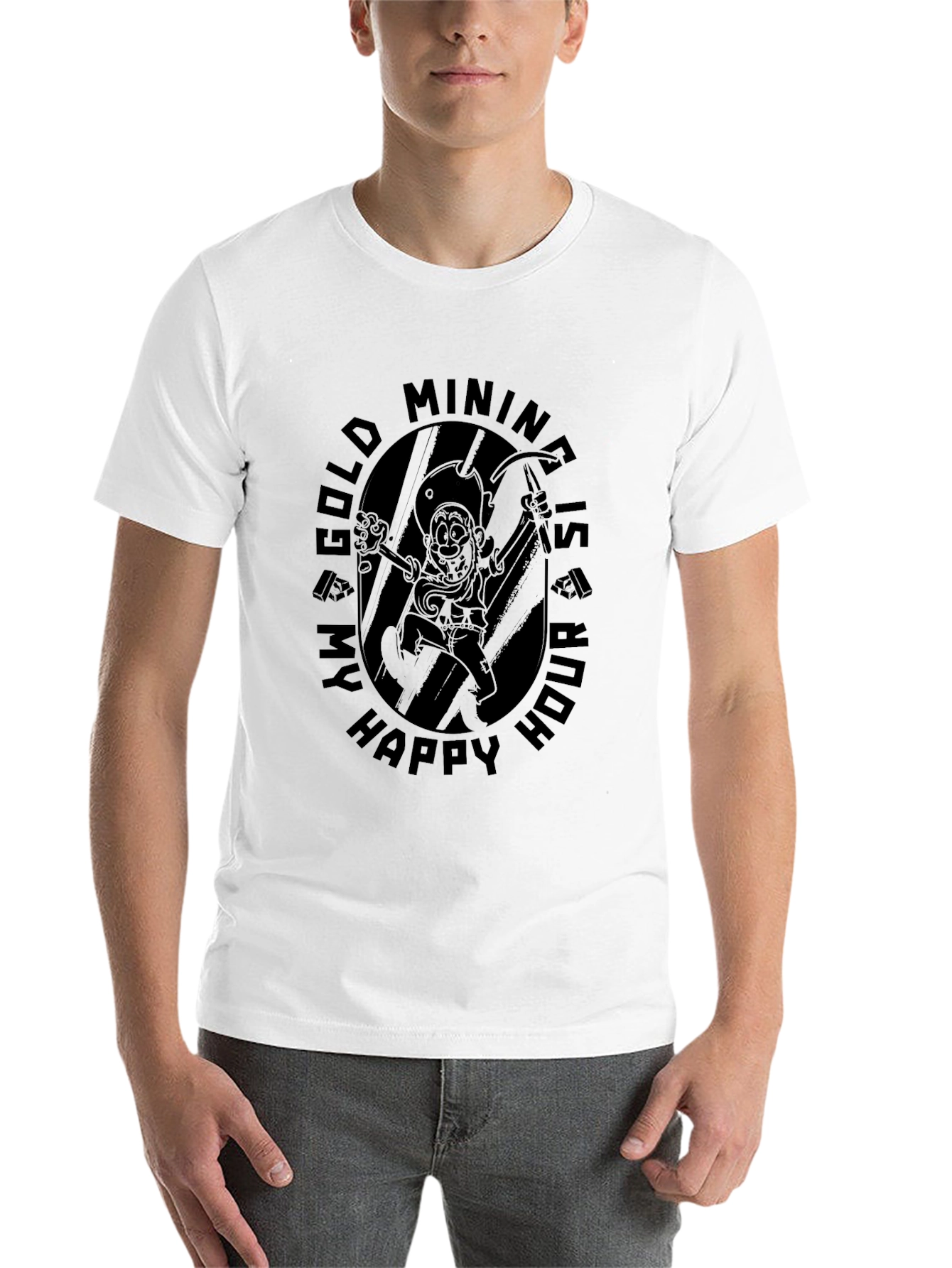 Black Gold Mining Happy Hour Black T-Shirt view 14