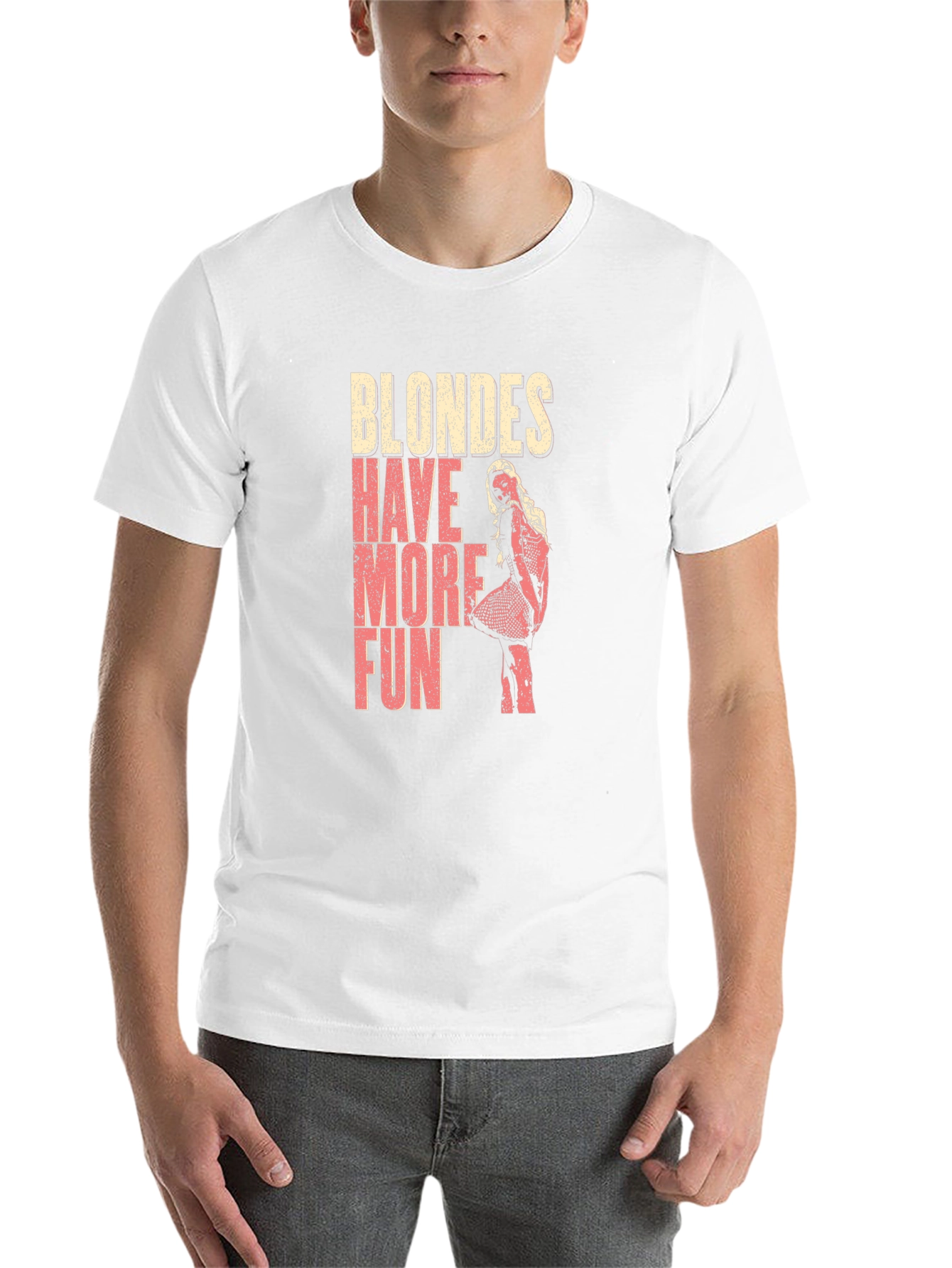 Black Blondes Have More Fun Graphic T-Shirt view 14