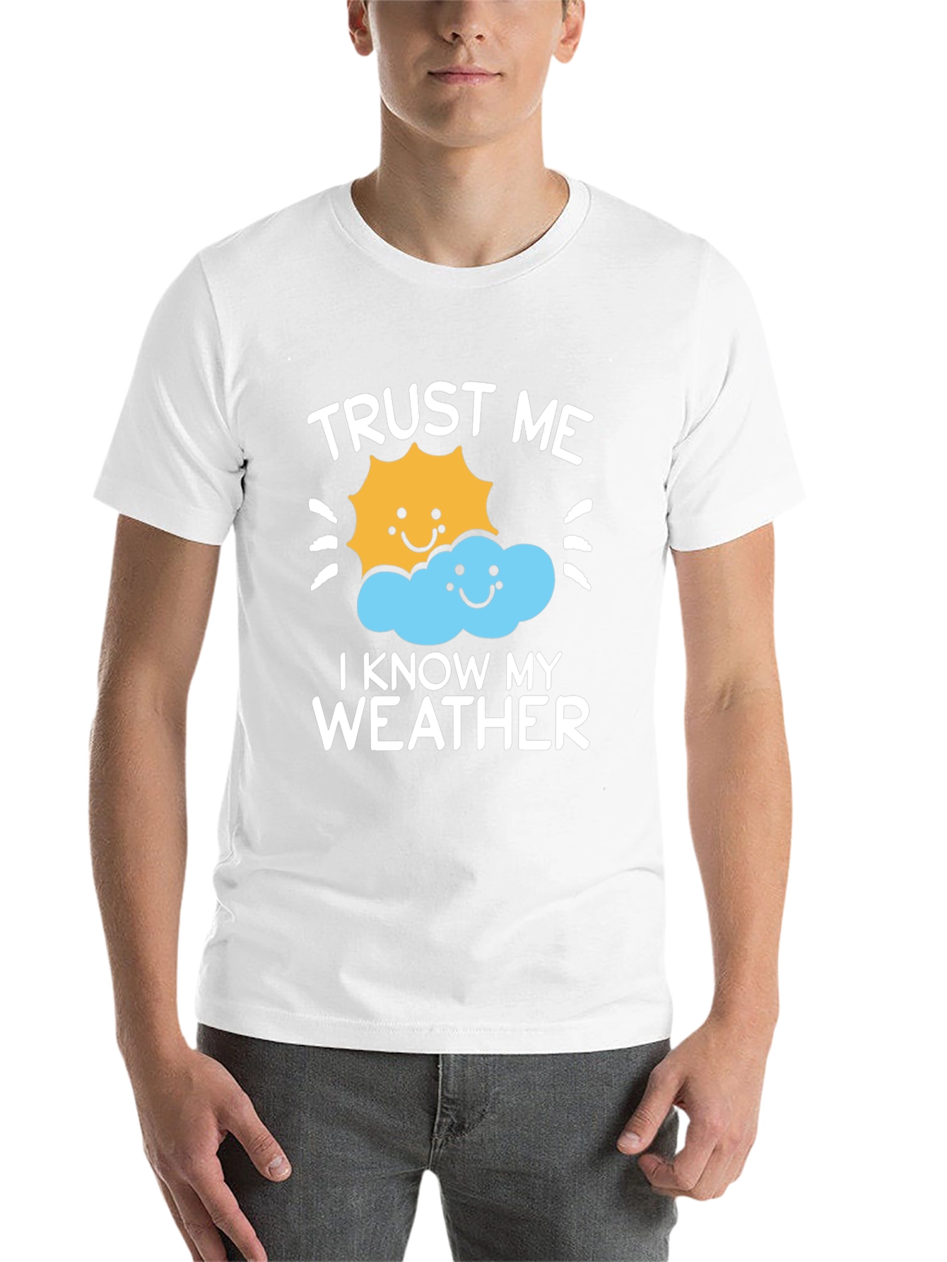 Black Trust Me, I Know My Weather Graphic Tee view 14