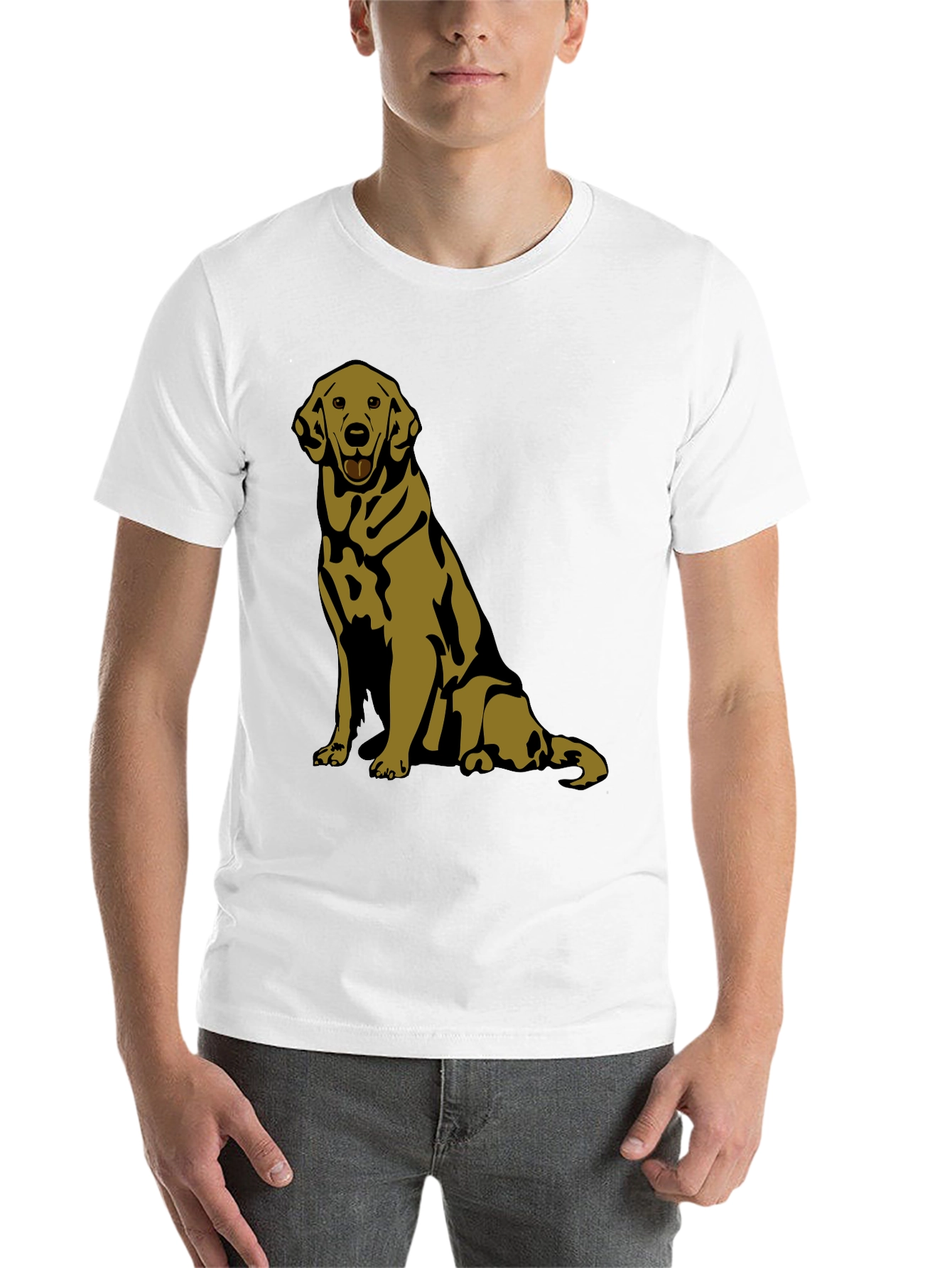 Black Dog Graphic Tee - Labrador Retriever Design view 14