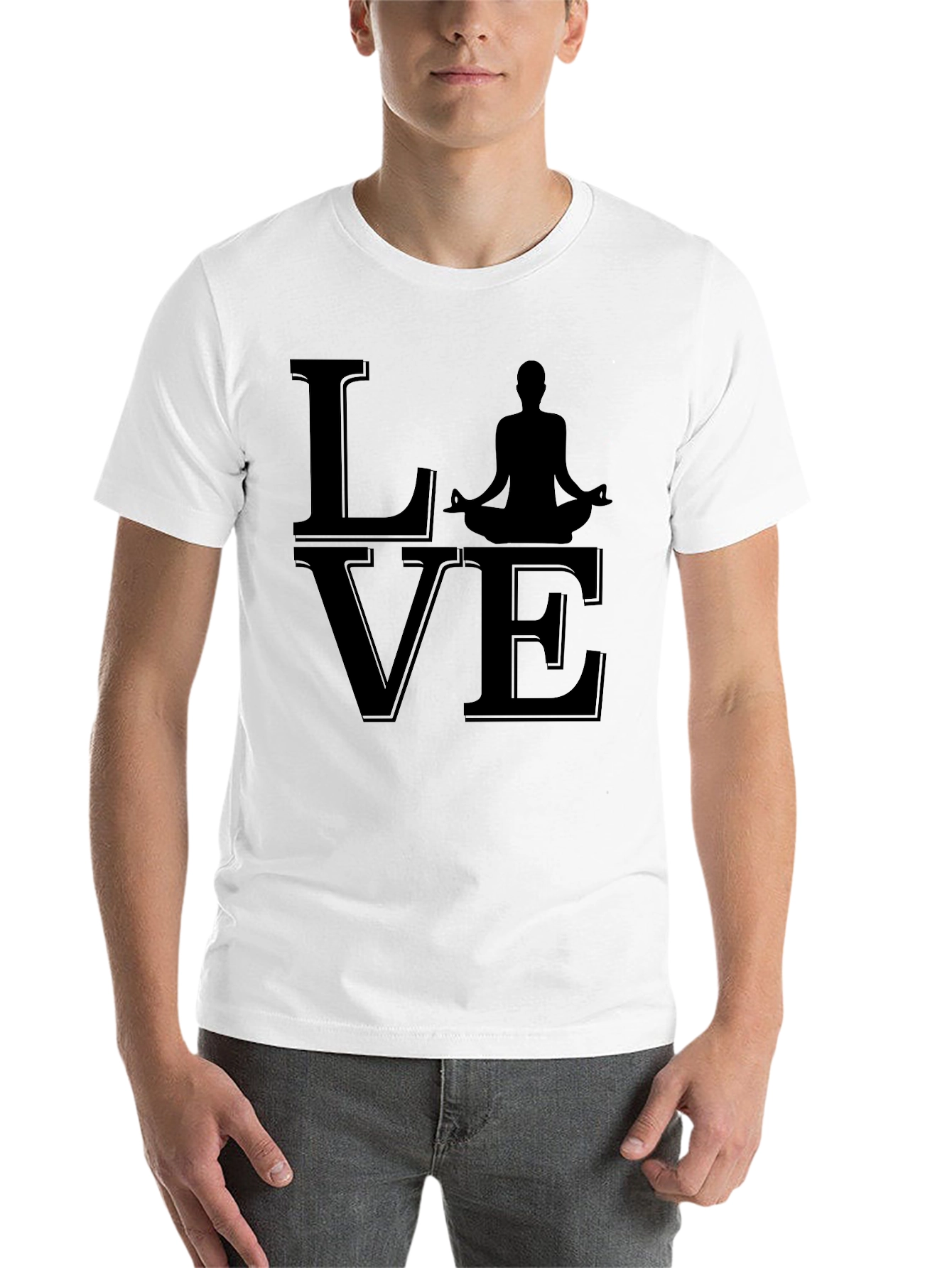 Black Yoga Love T-Shirt view 14