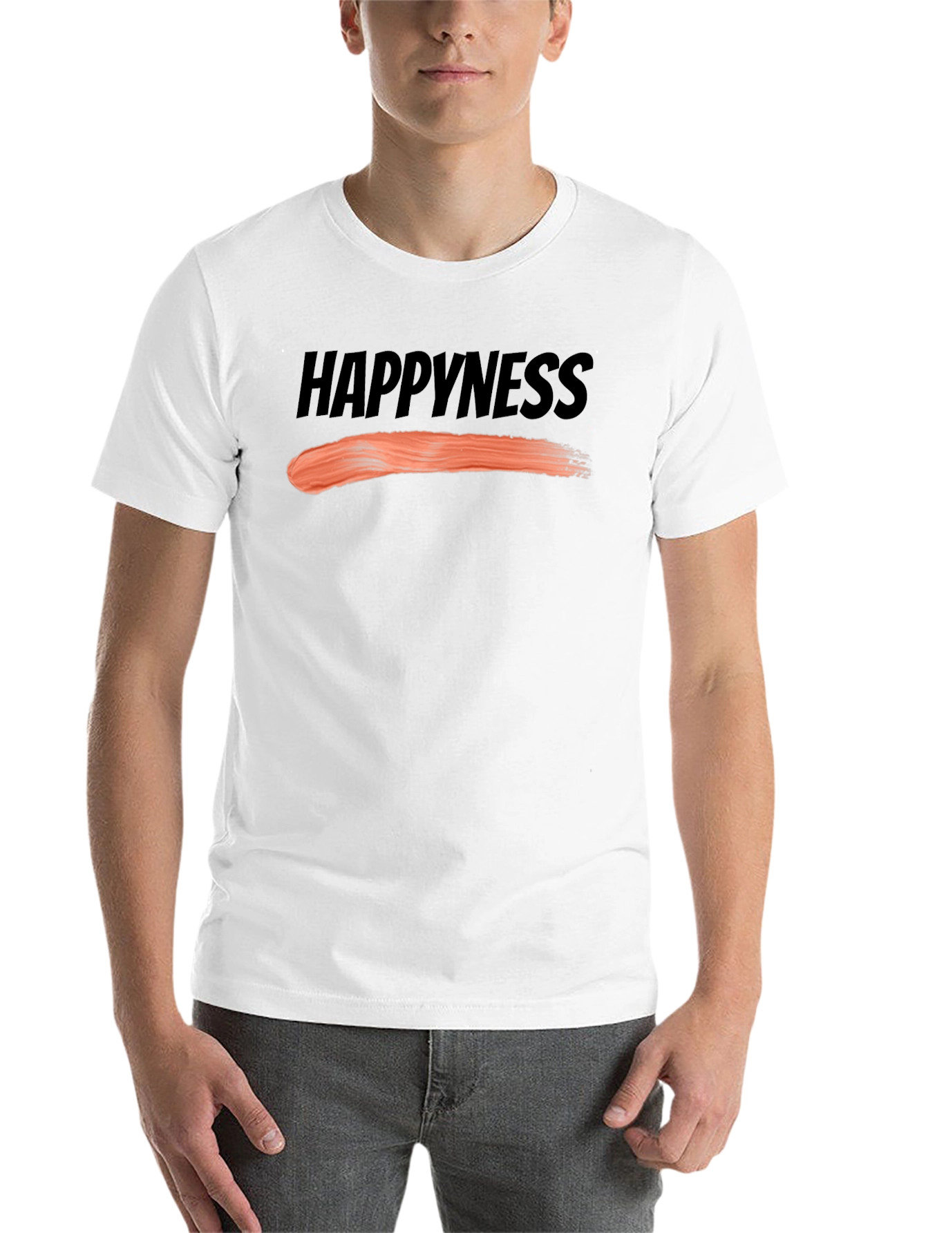 Black Happiness Graphic Tee - Black Unisex view 14
