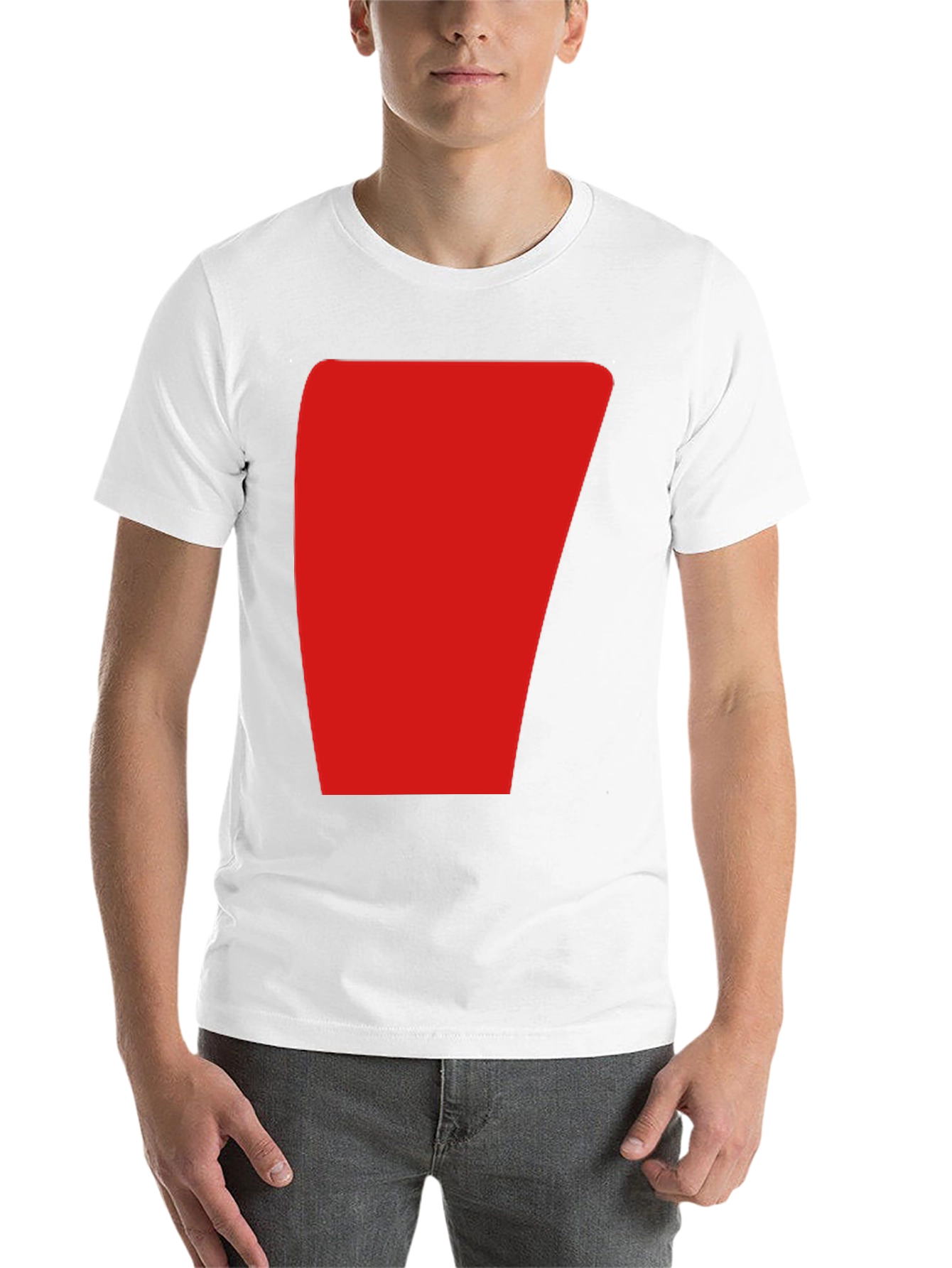 Black Bold Red Graphic Black T-Shirt - Modern Casual Style view 14