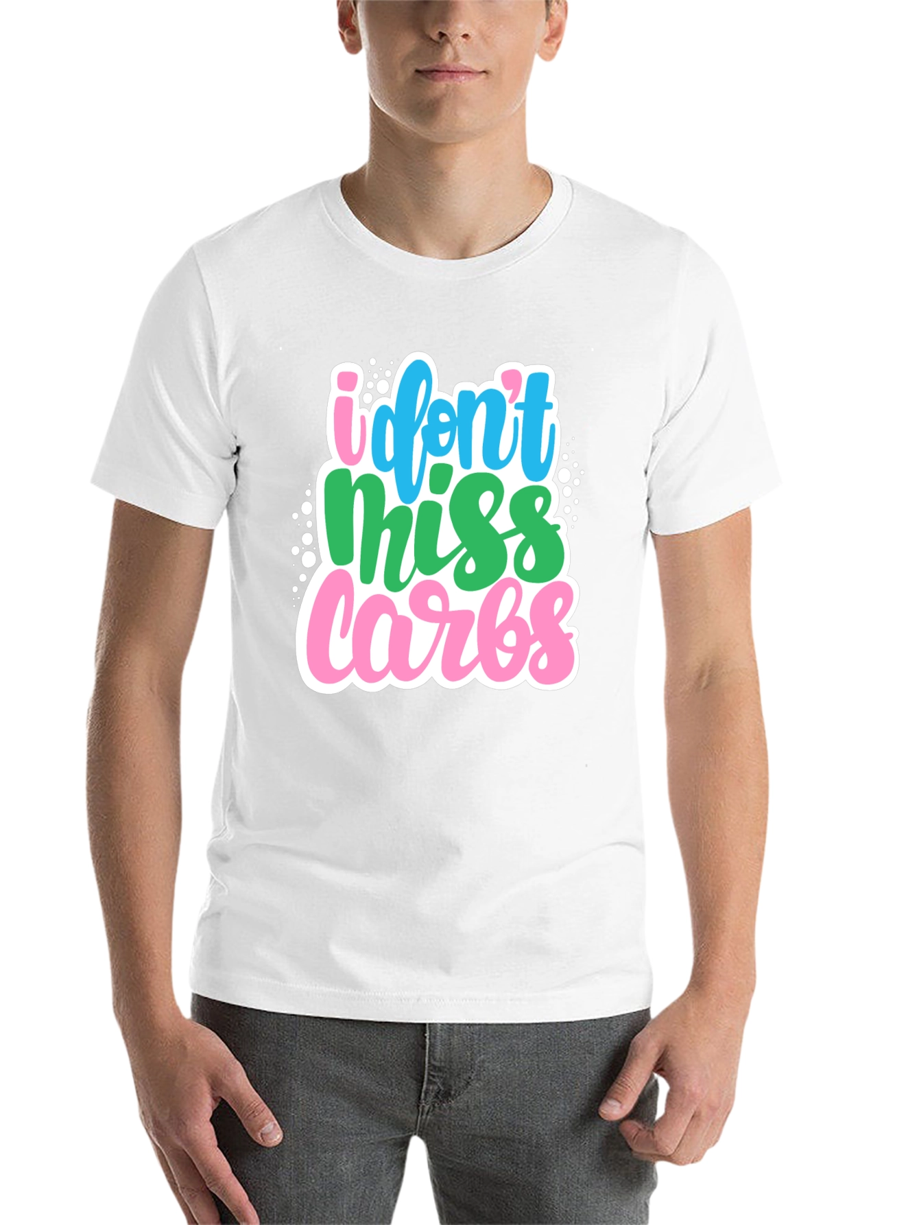 Black I Don't Miss Carbs Graphic Tee view 14