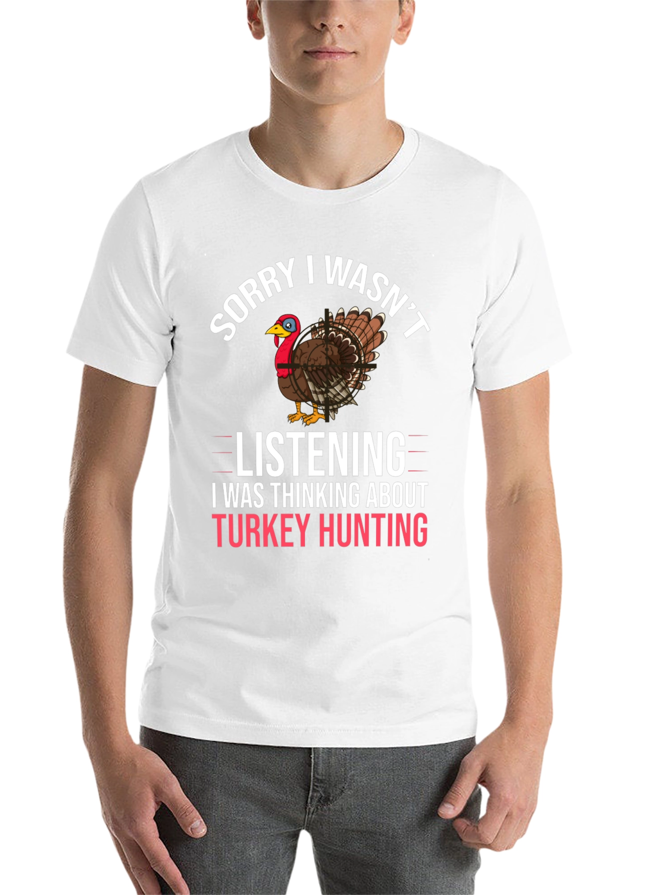 Black Turkey Hunting Graphic T-Shirt view 14