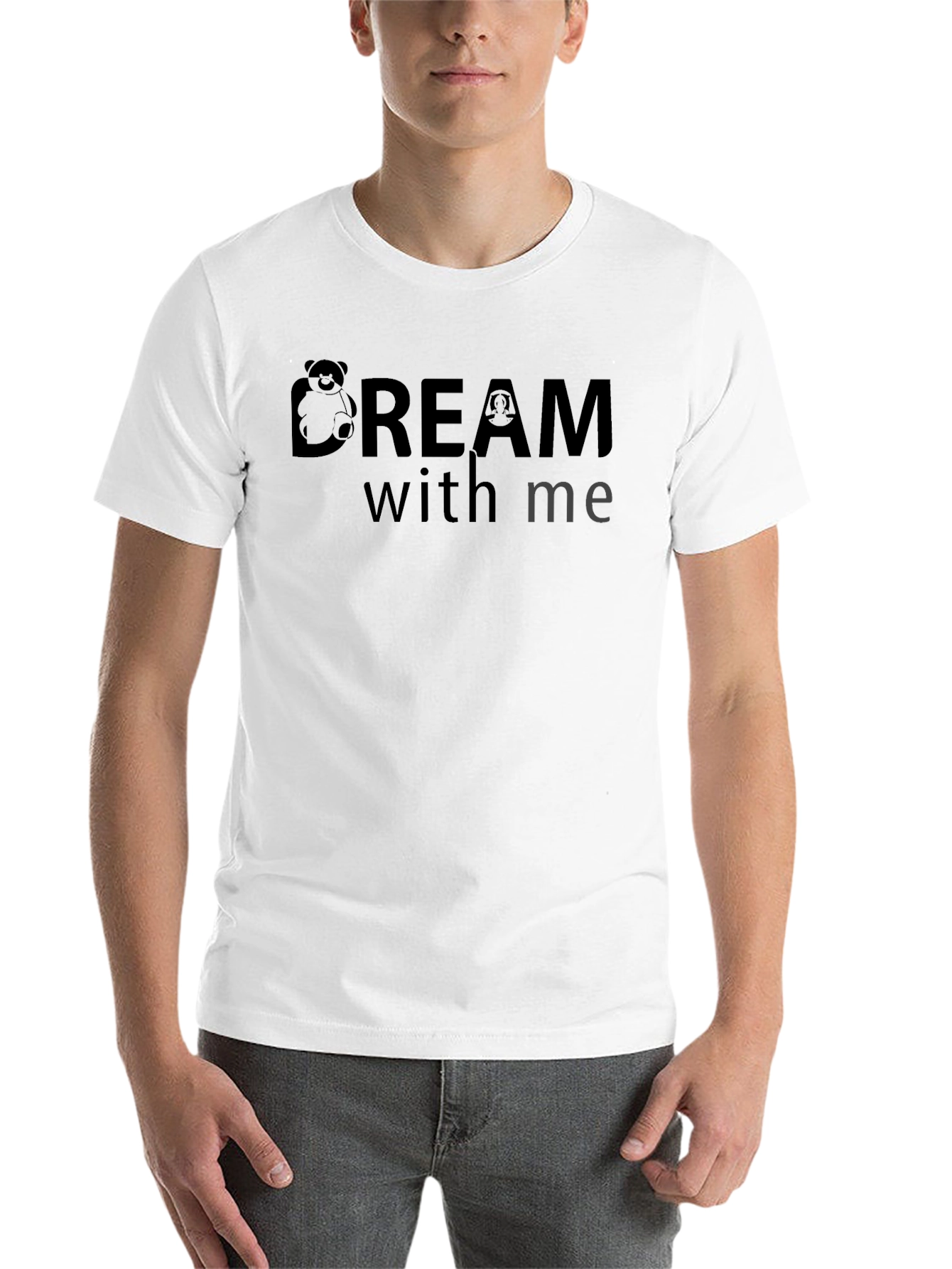 Black Dream With Me Graphic T-Shirt - Soft Cotton Blend view 14