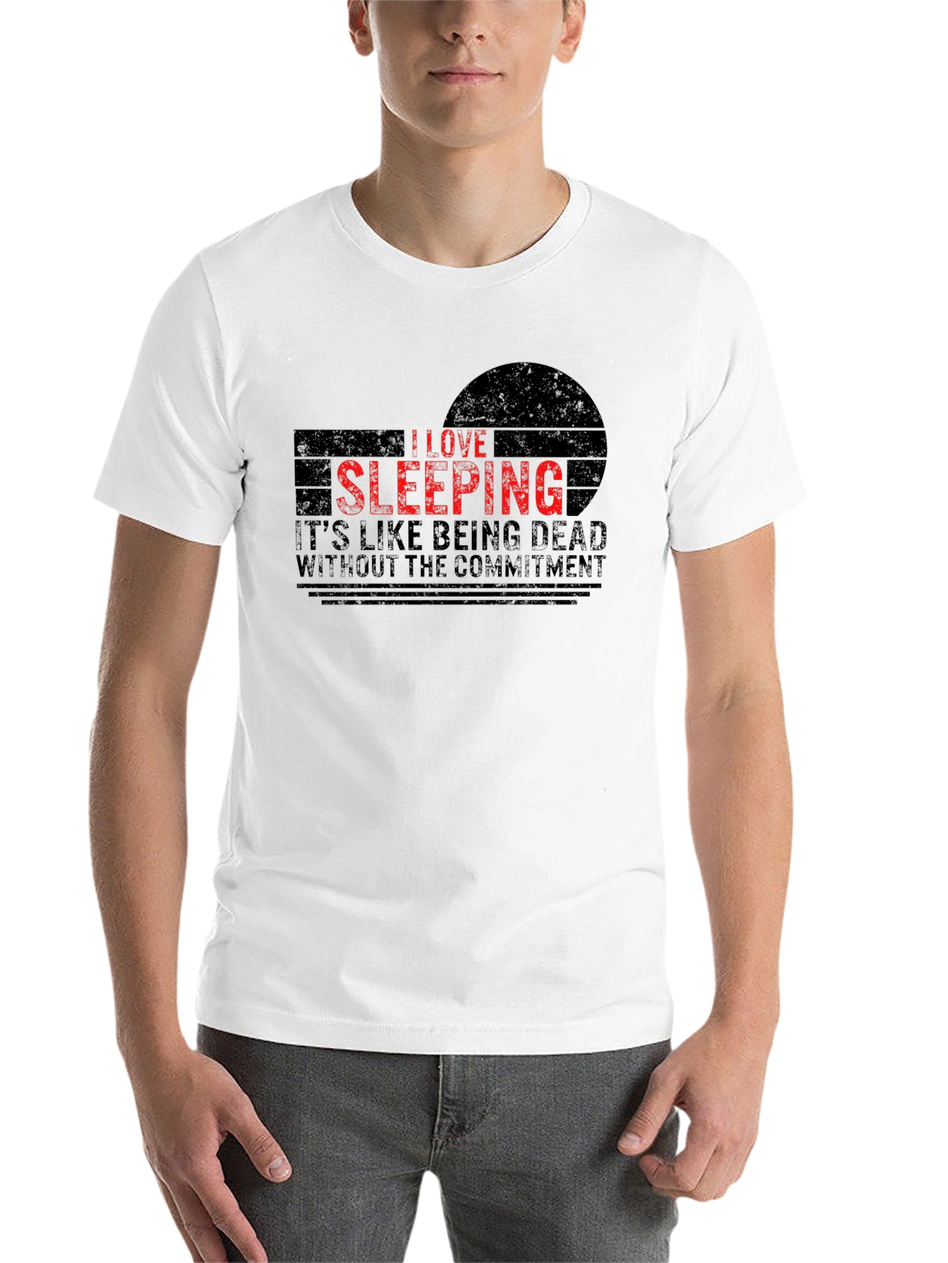 I Love Sleeping T-Shirt - Funny Graphic Tee - 14