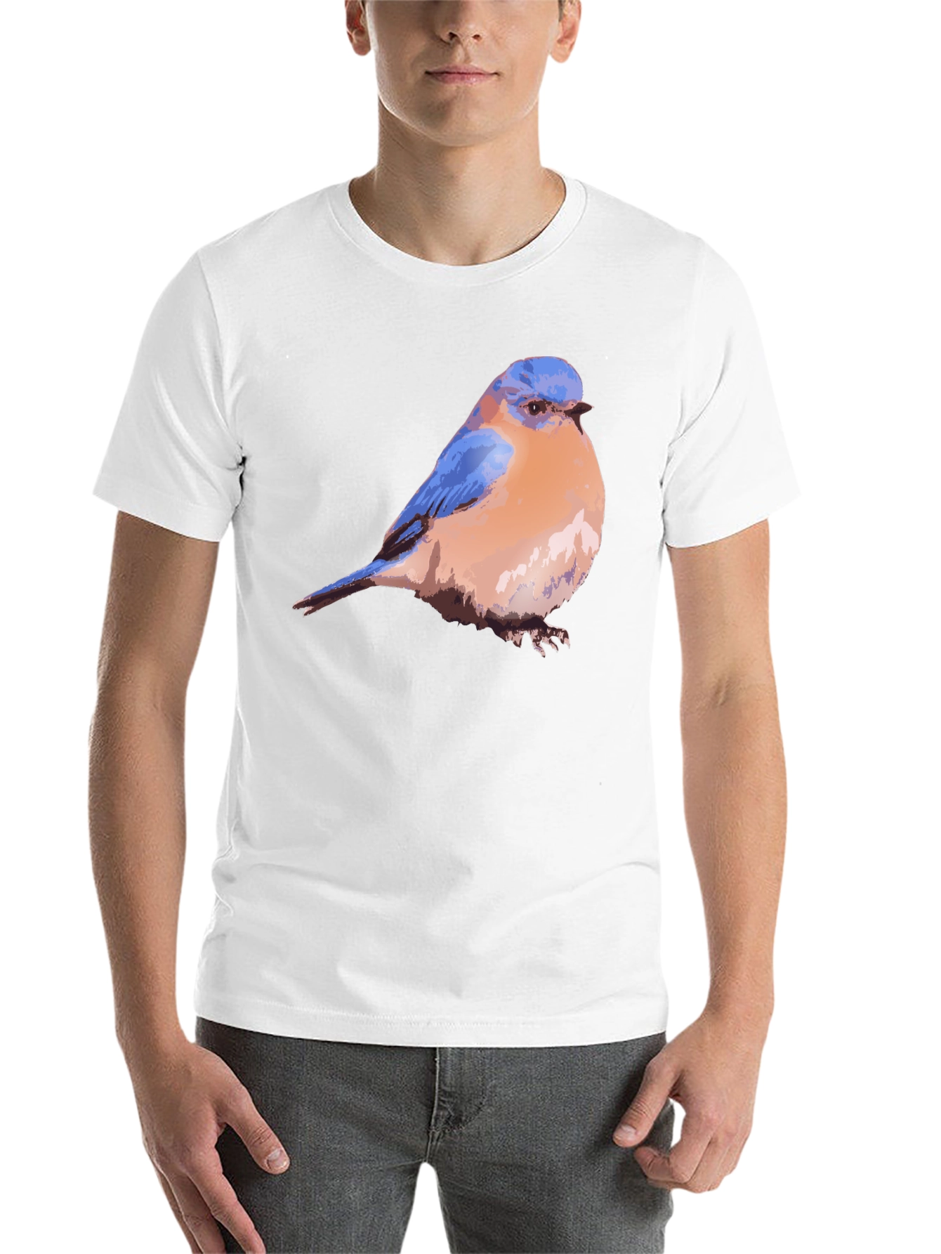 Black Bluebird Graphic Black T-Shirt view 14