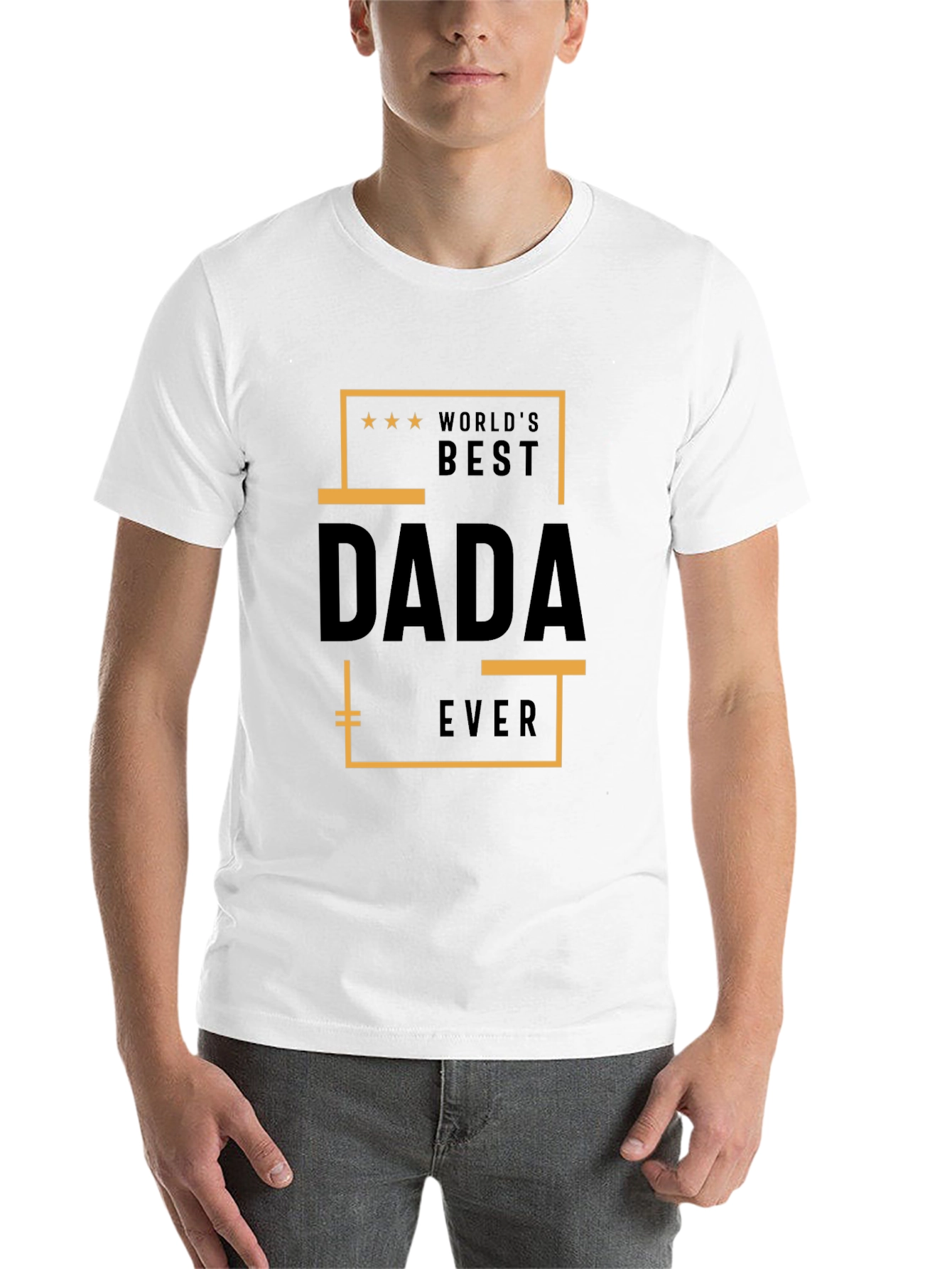 Black World's Best Dada Ever T-Shirt view 14