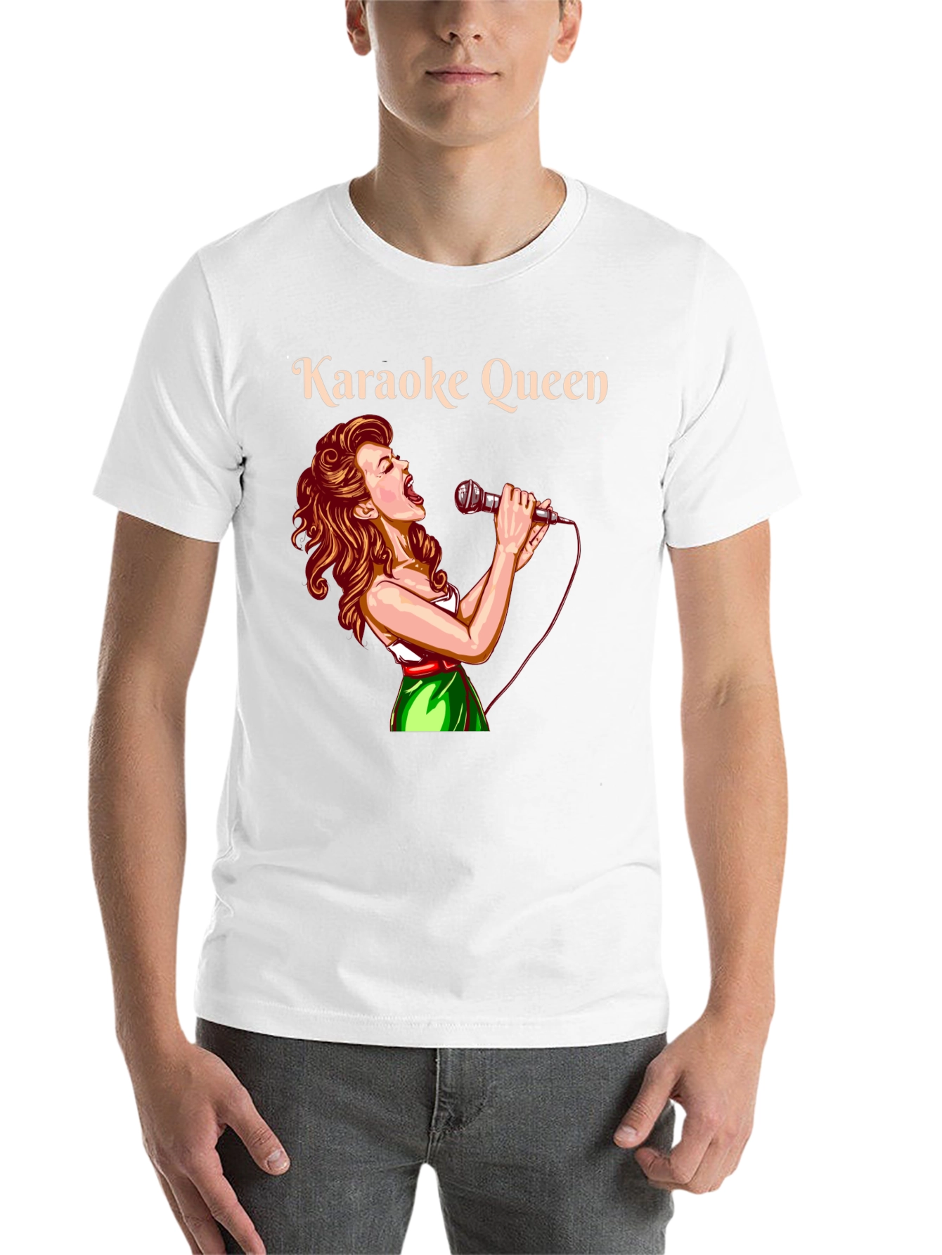Black Karaoke Queen Graphic T-Shirt view 14