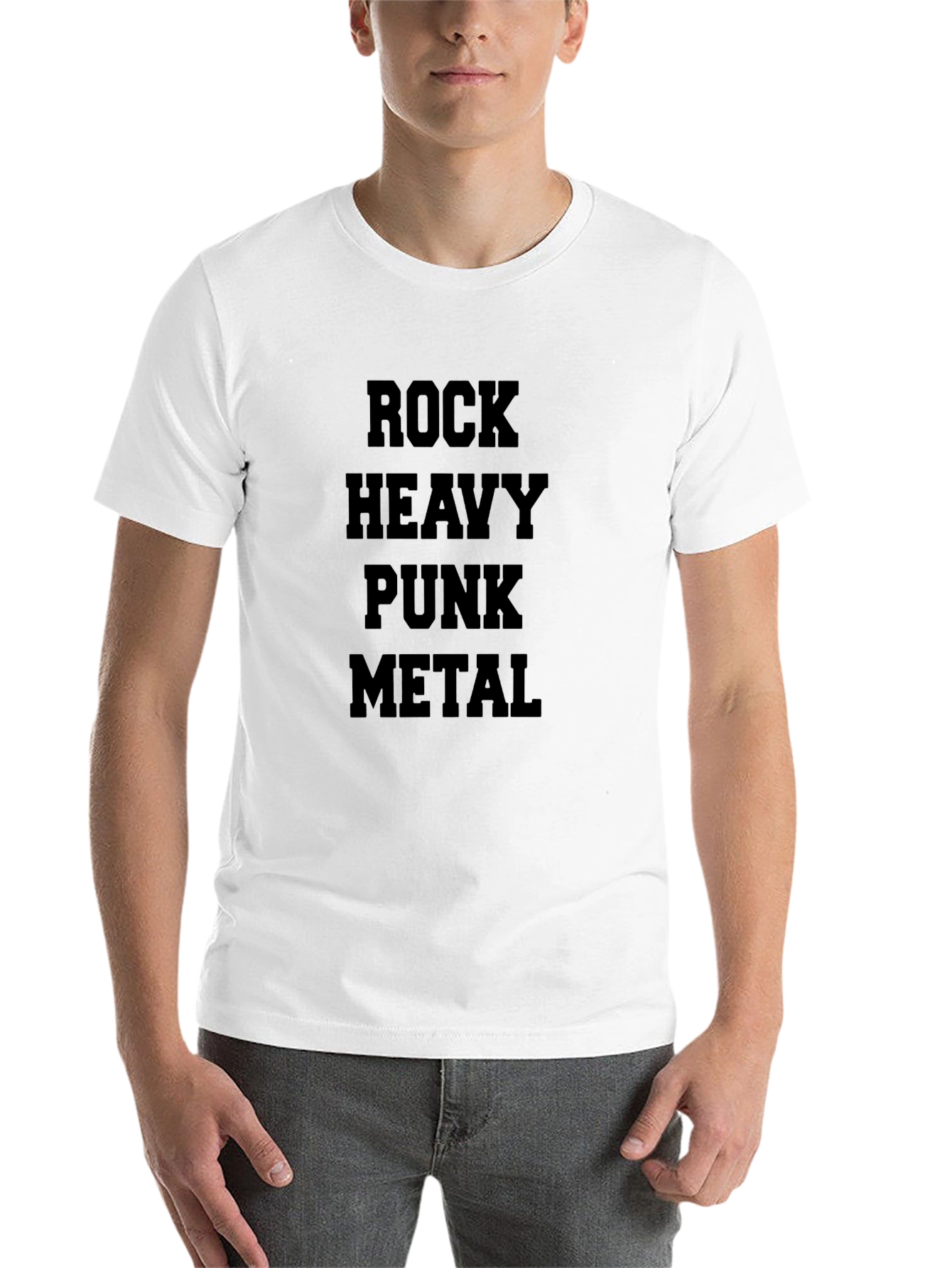 Black Rock Heavy Punk Metal Black T-Shirt view 14