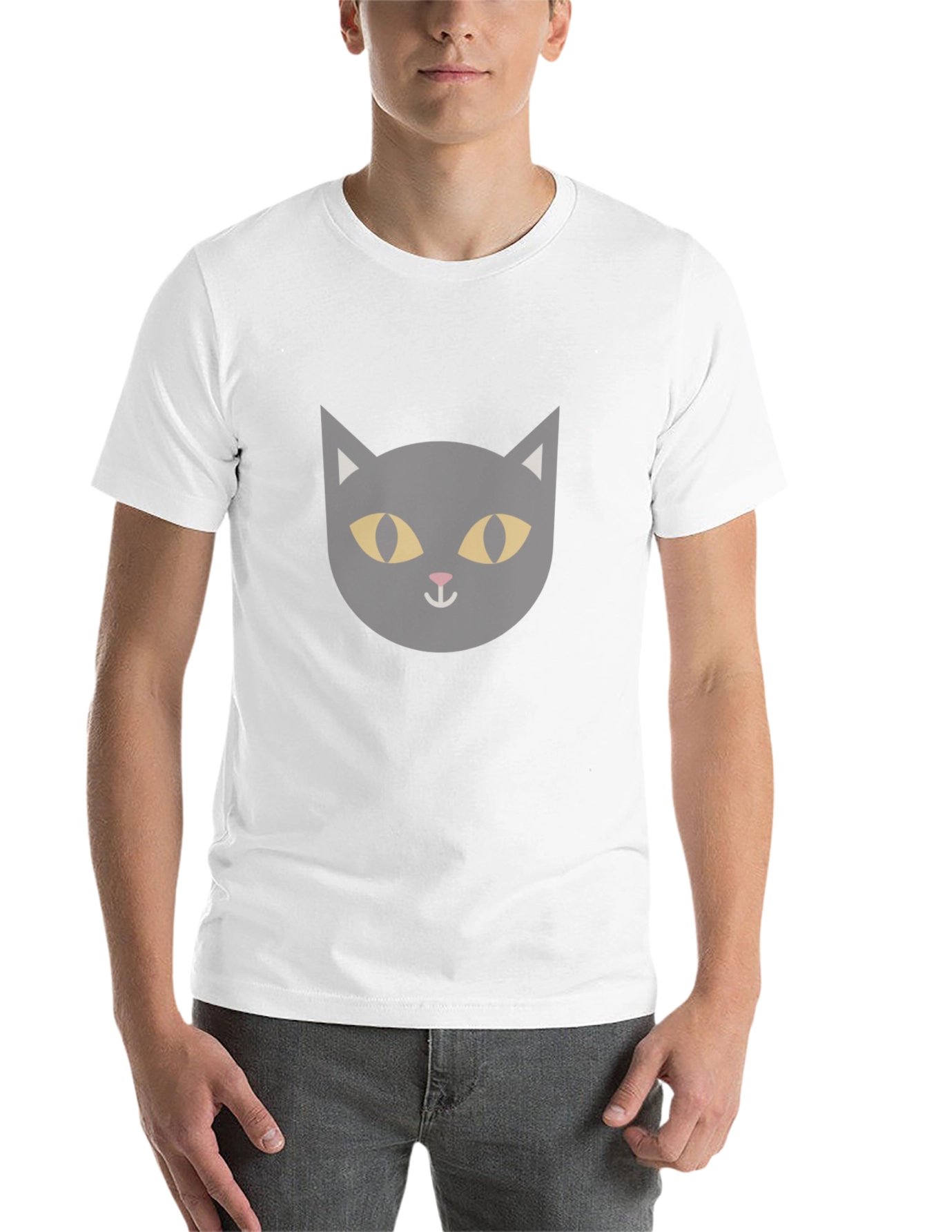 Black Black Cat Graphic Tee - Men's Short Sleeve T-Shirt view 14