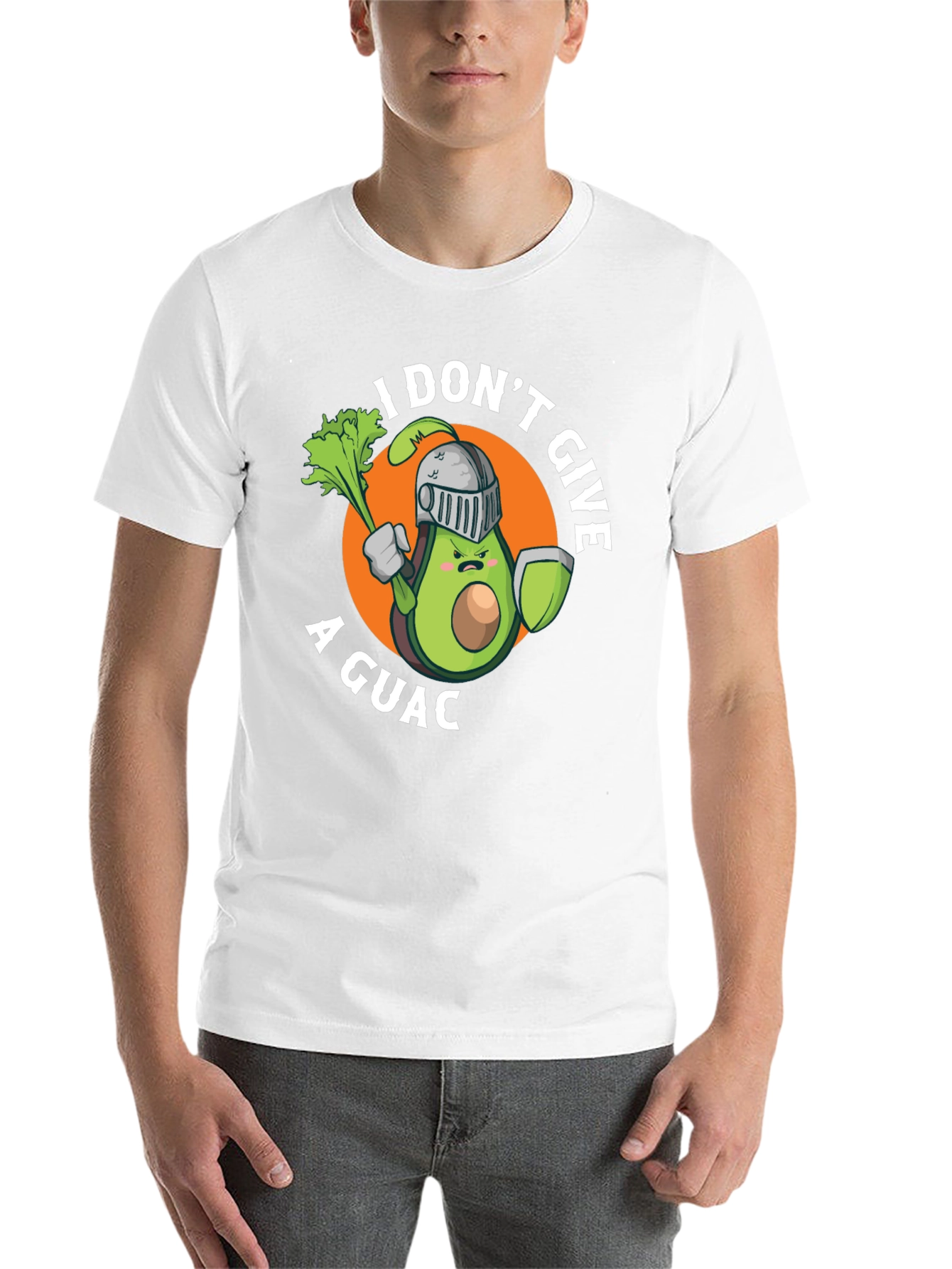 Black I Don't Give A Guac T-Shirt Funny Avocado Knight Tee view 14