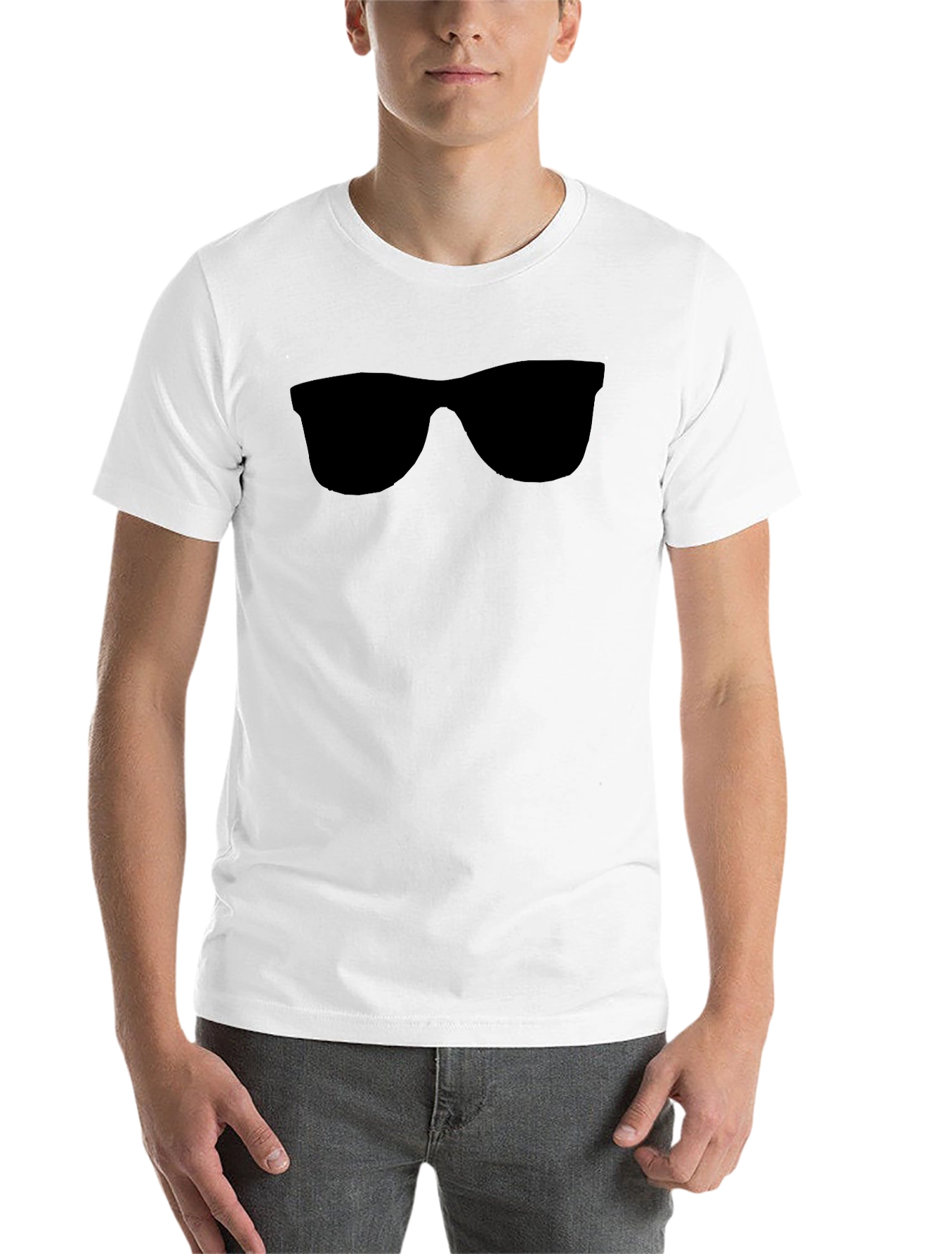 Black Cool Shades Graphic Tee - Black Cotton Comfort view 14
