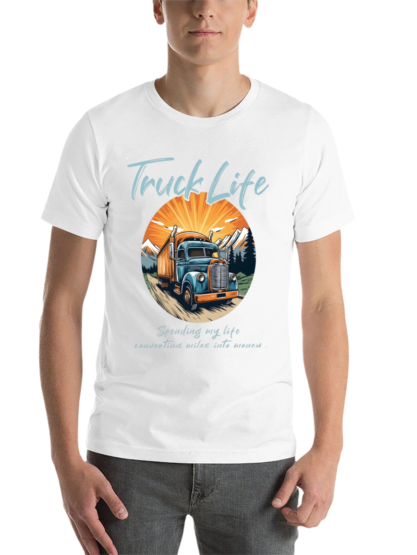 Black Truck Life Tee - Convert Miles Into Money view 14