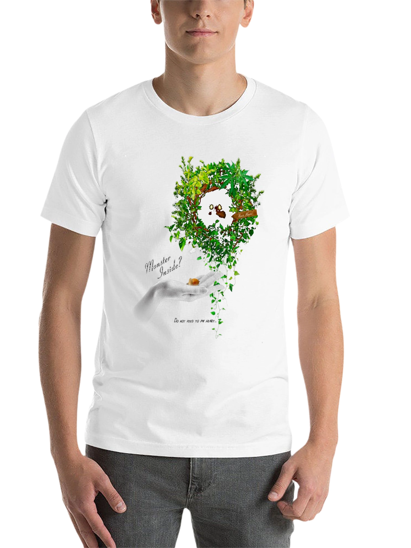 Black Monster Inside Graphic Tee - Unique Artistic Design view 14