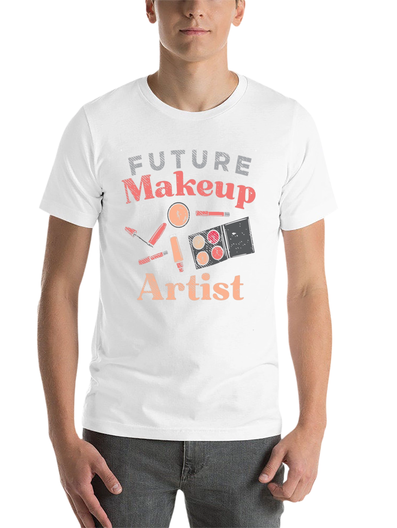 Black Future Makeup Artist T-Shirt - Stylish Gift for Aspiring MUA view 14