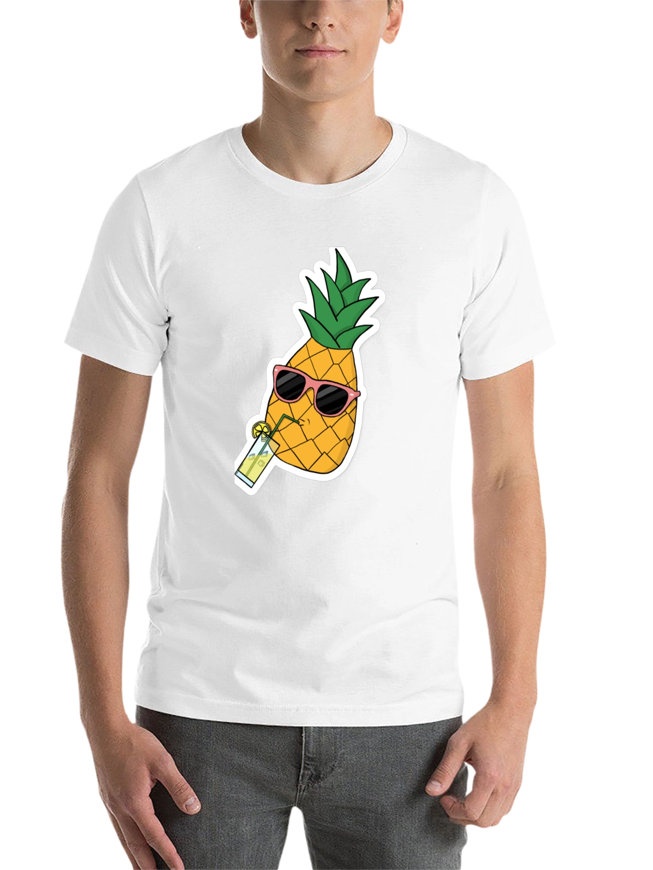 Black Pineapple Sunglasses T-Shirt - Cool Summer Tee view 14