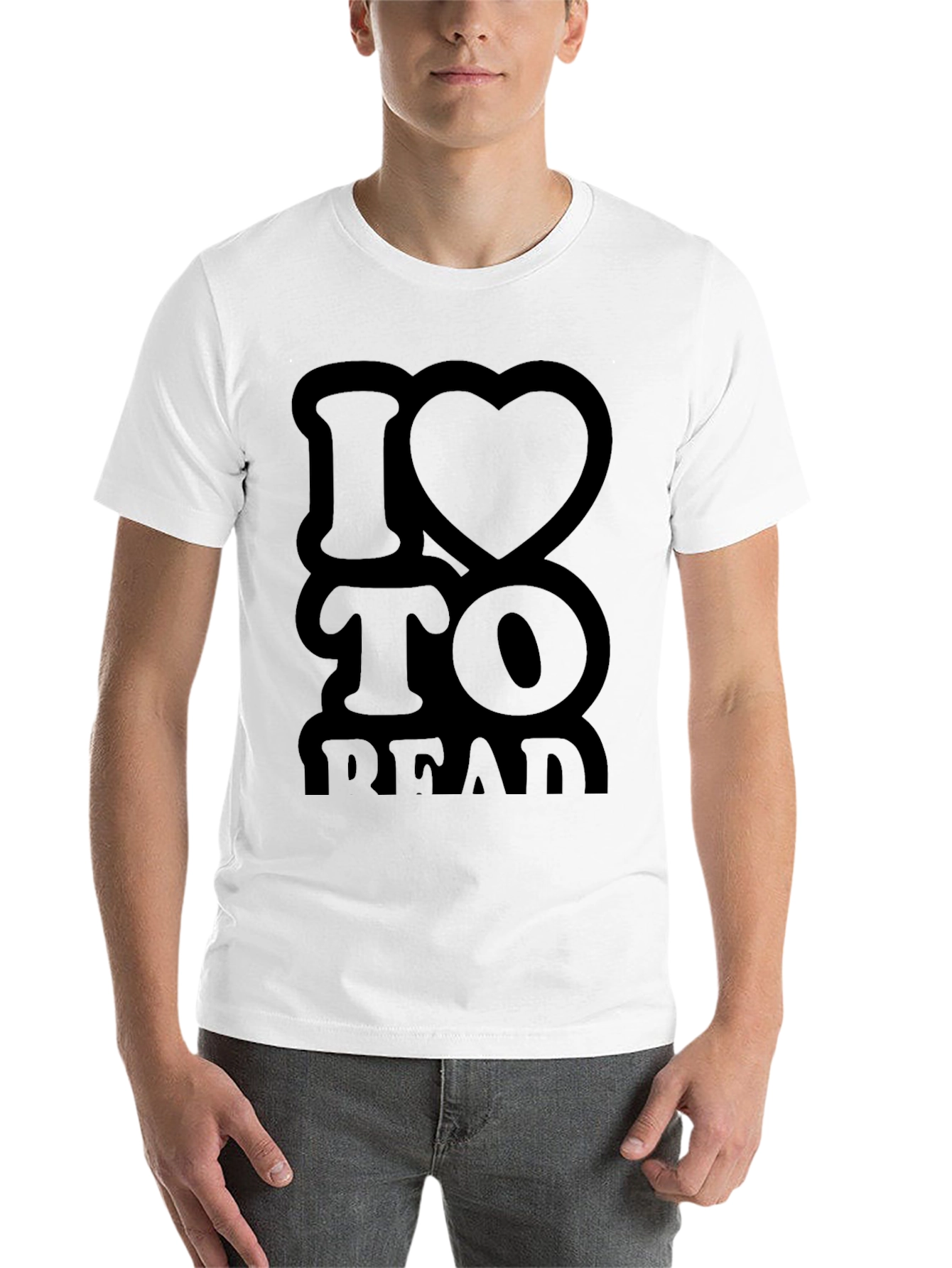 Black I Heart to Read Black T-Shirt view 14
