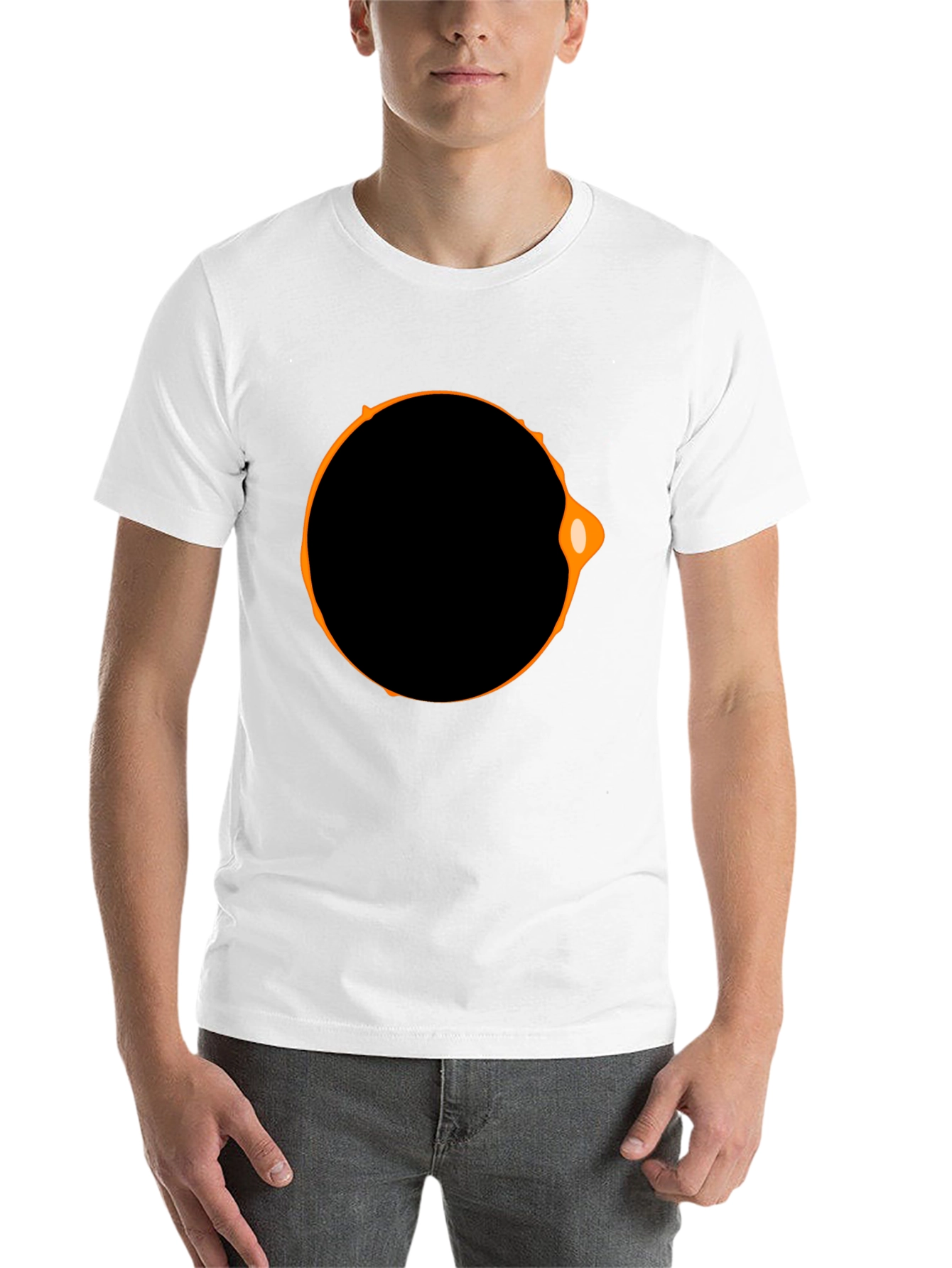 Black Eclipse Graphic Black T-Shirt view 14