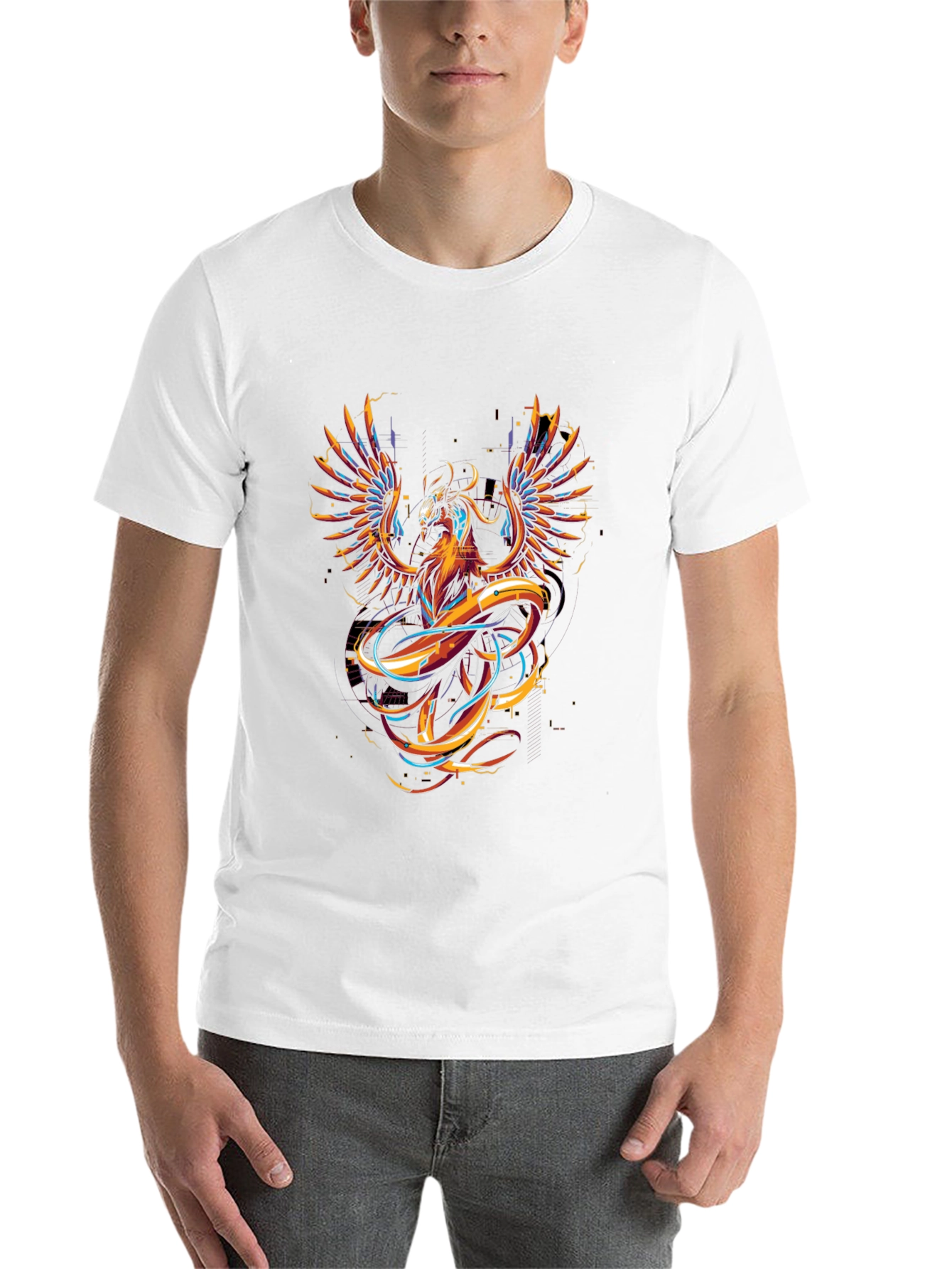 Black Phoenix Graphic Black T-Shirt view 14