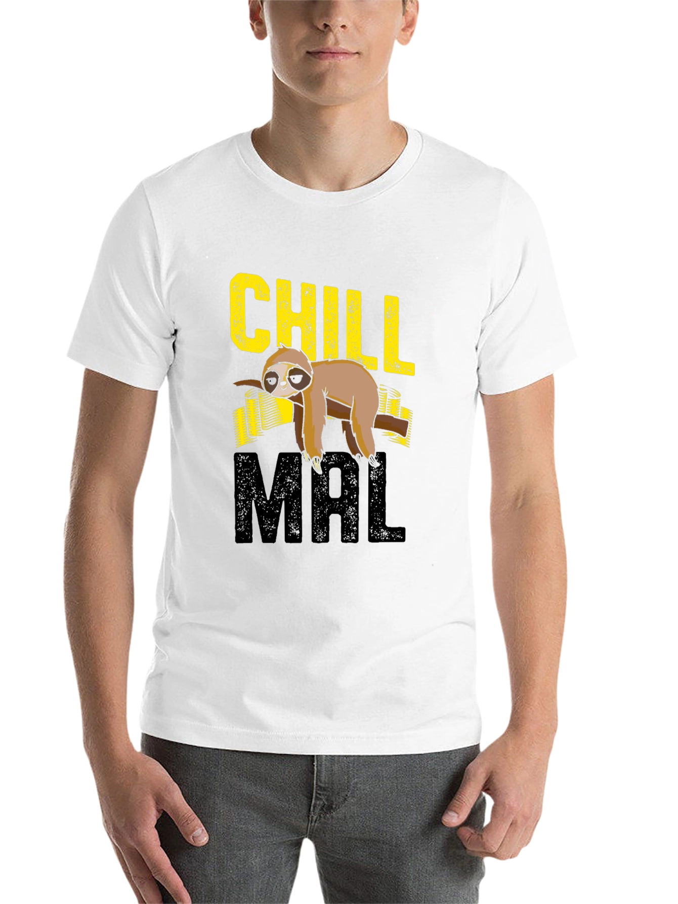 Chill Mal Sloth Graphic T-Shirt - 14