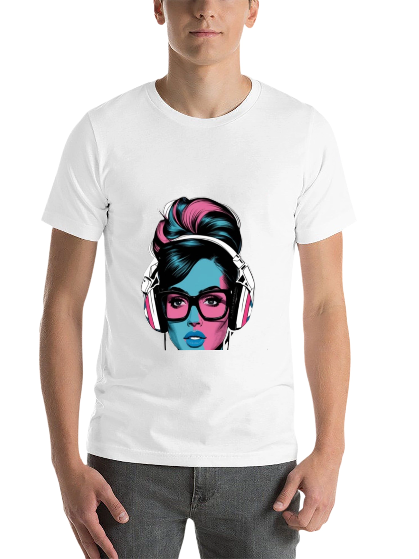 Black Vaporwave Woman T-Shirt view 14