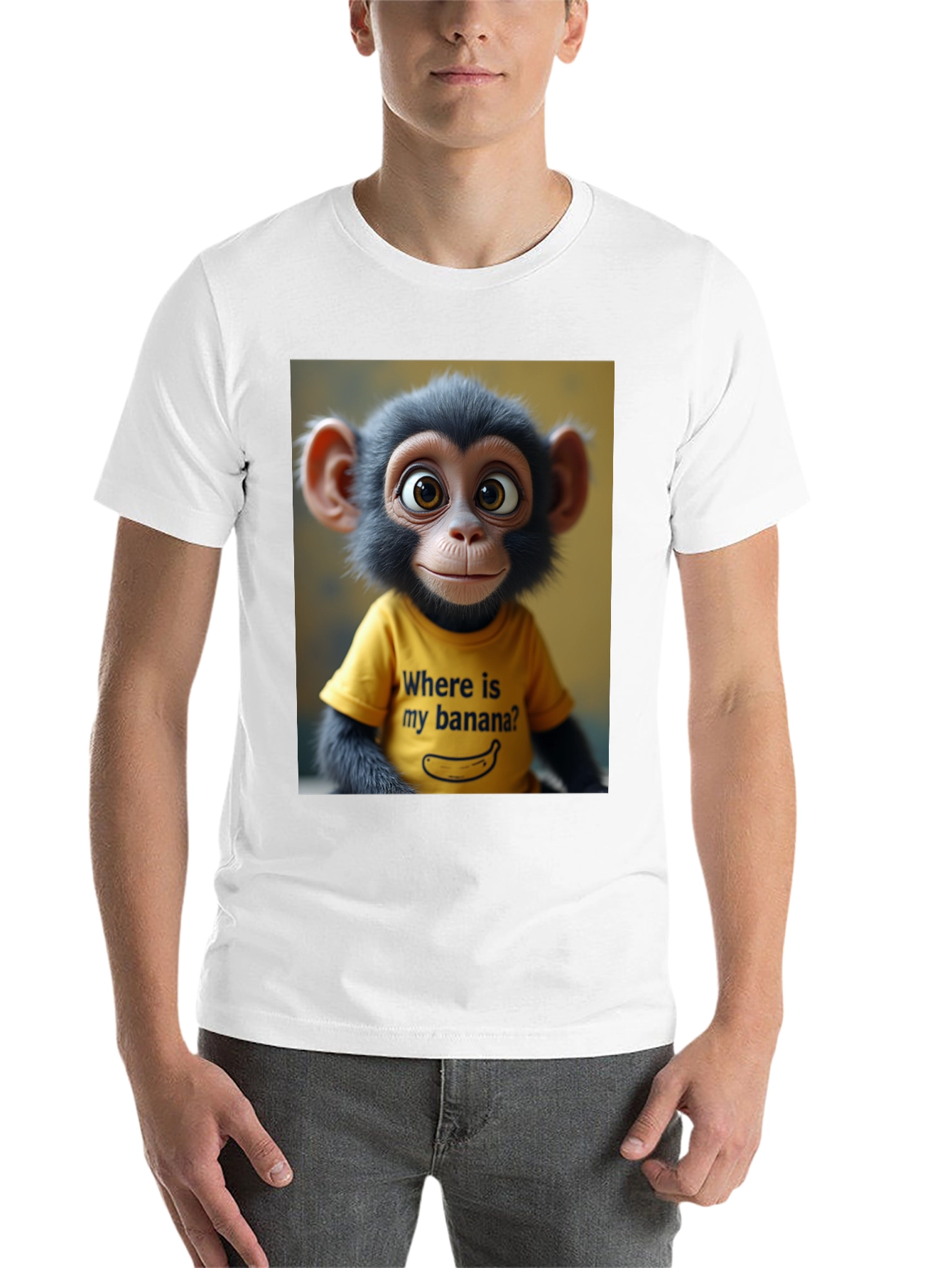 Black Monkey T-Shirt: Where's My Banana? view 14