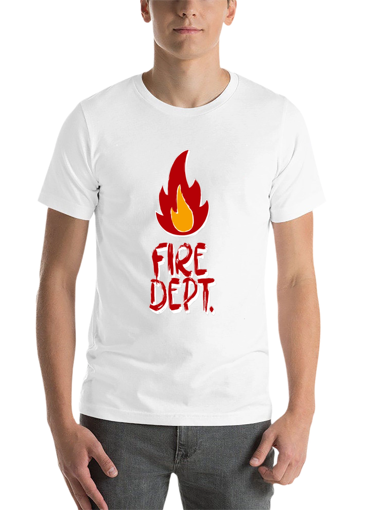 Black Fire Dept. T-Shirt - Bold Graphic Tee for Firefighters view 14
