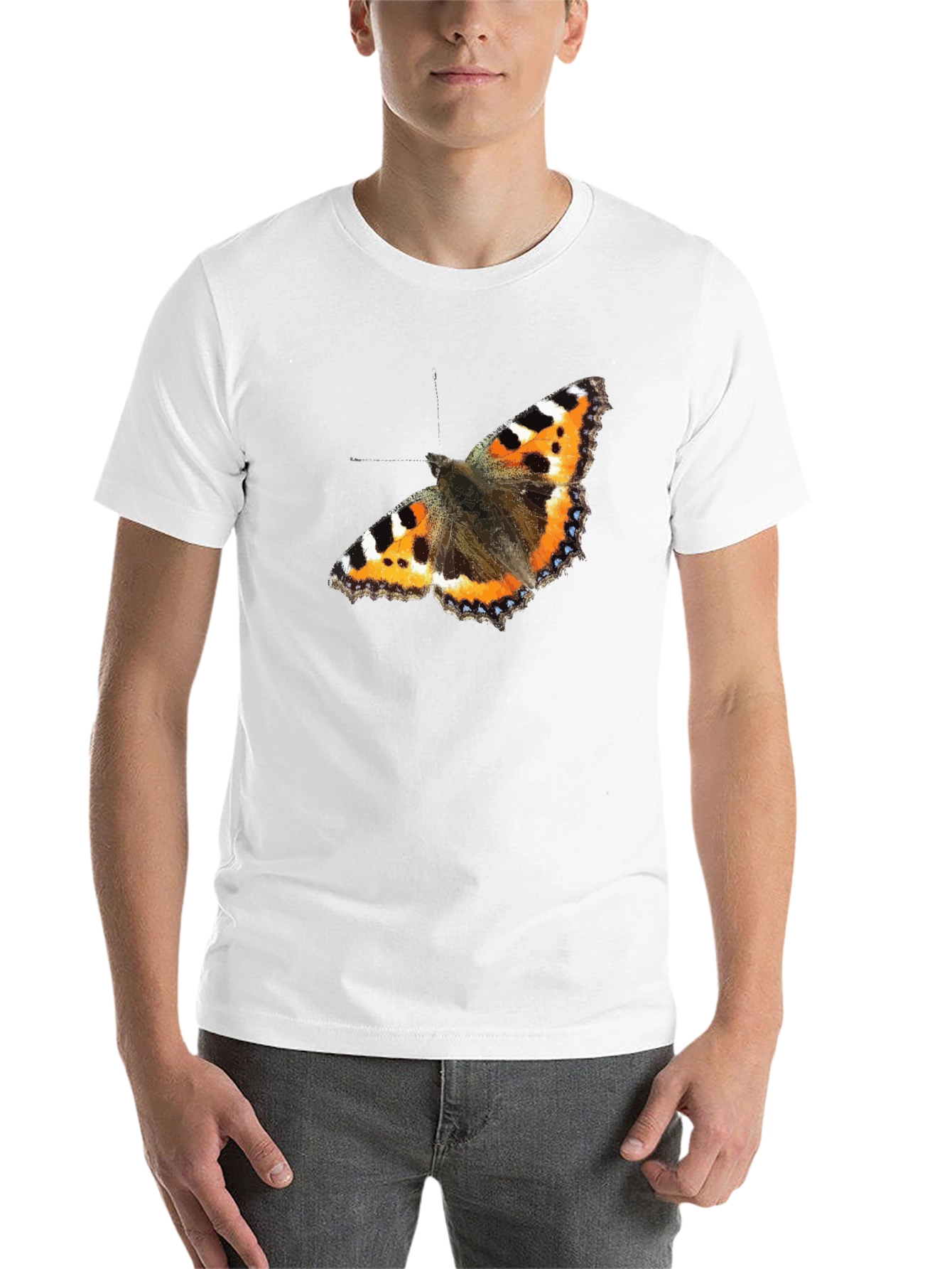Black Butterfly Graphic Black T-Shirt view 14