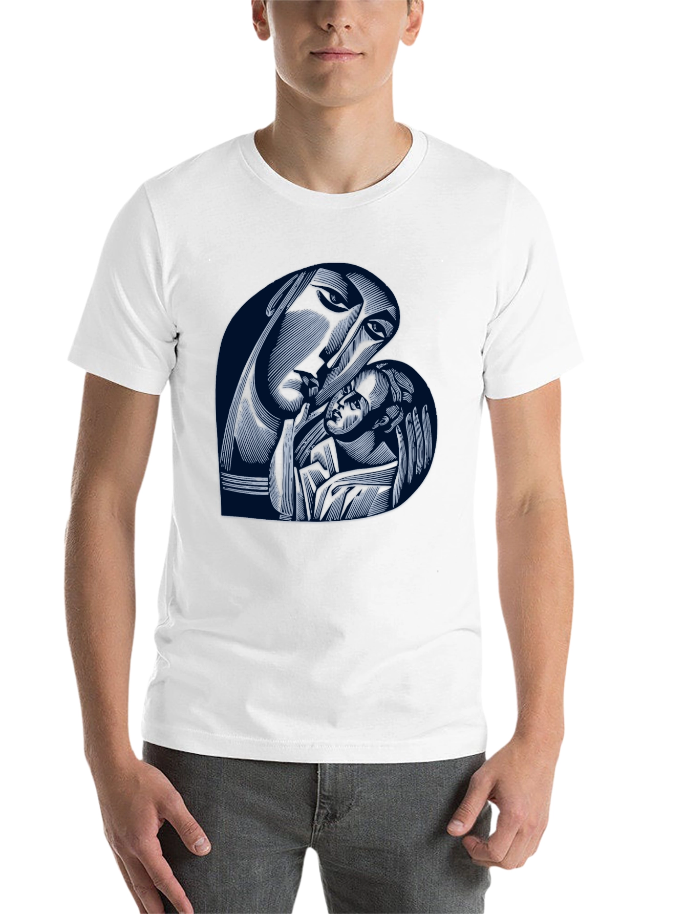 Black Madonna and Child Graphic T-Shirt view 14