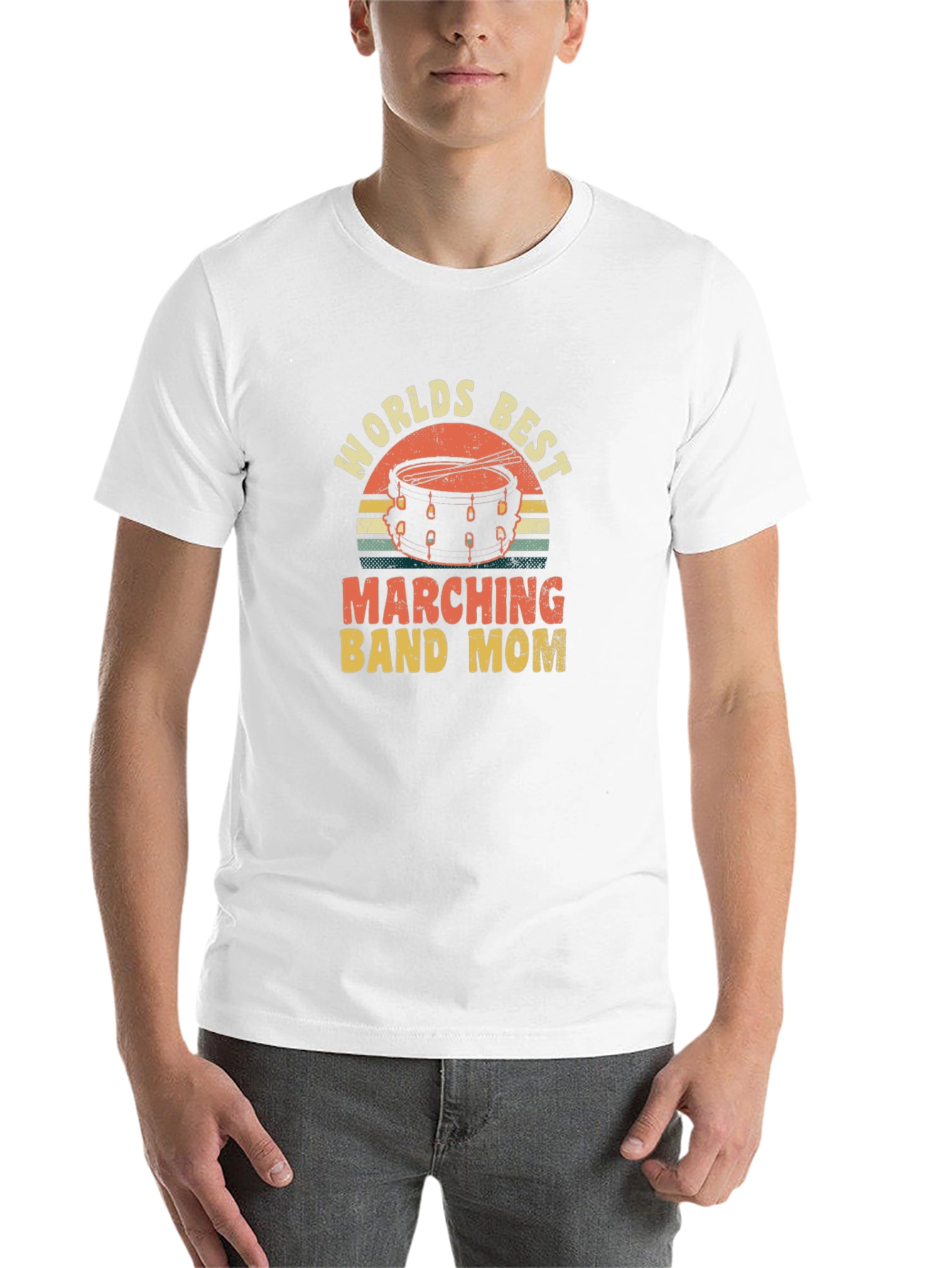 Black Worlds Best Marching Band Mom T-Shirt view 14