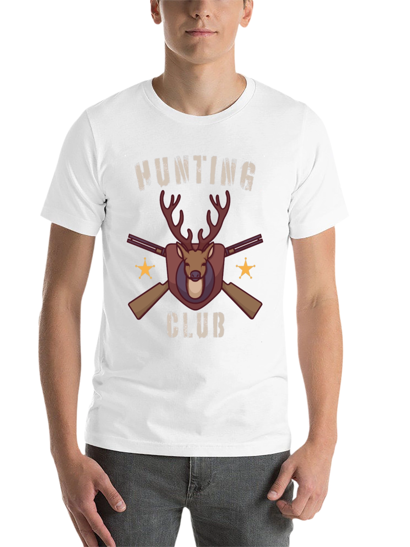 Black Hunting Club Graphic T-Shirt - Black view 14