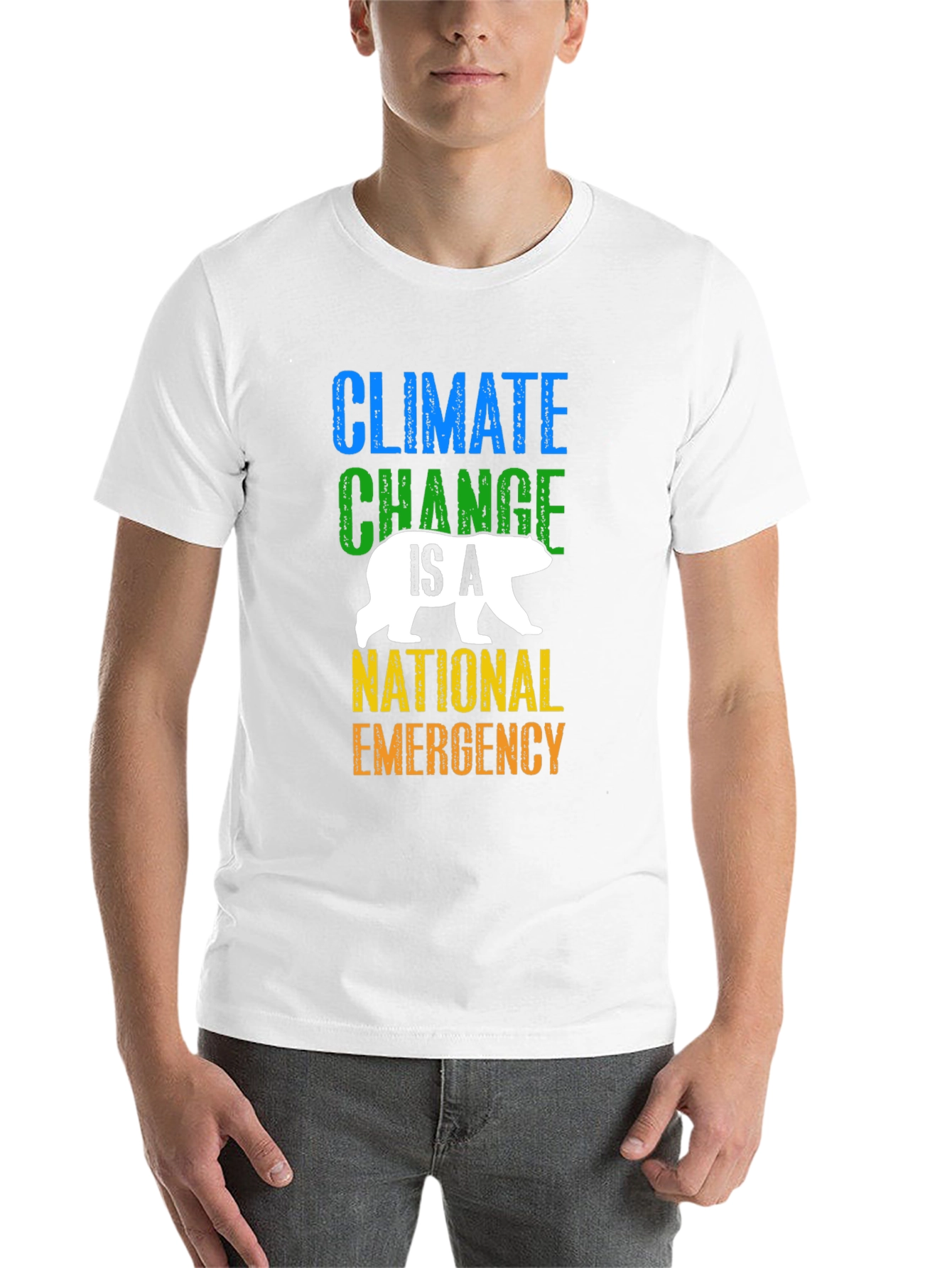 Black Climate Change is a National Emergency T-Shirt view 14